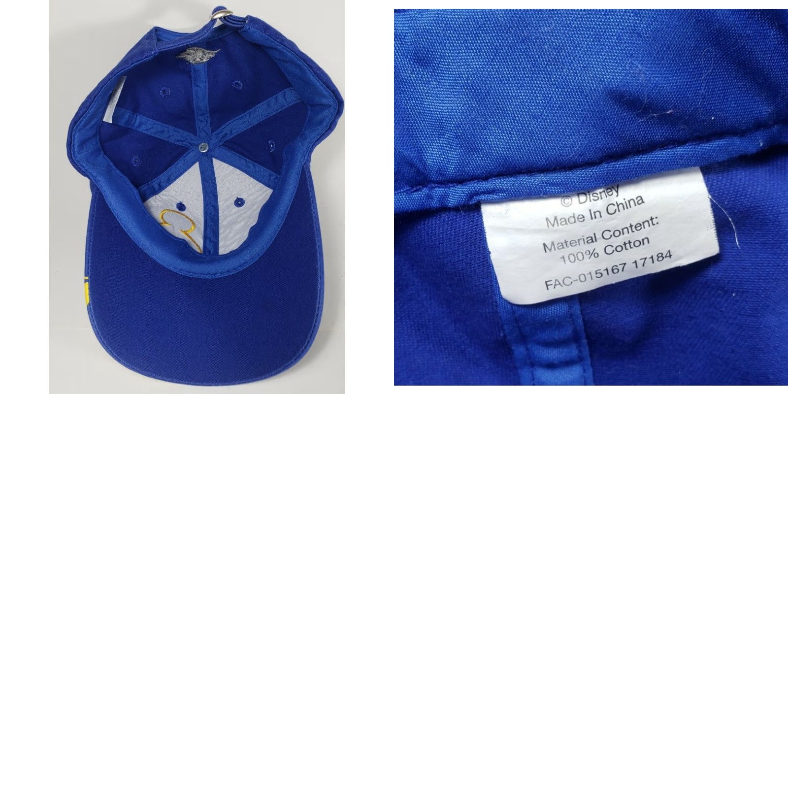 Disney Disney Mickey Mouse Strapback Baseball Hat Cap - Unisex Adults, Adjustable, Twill, Cotton, Multicolor, 90s Logo, Disney Oceaneer Cruises Size ONE SIZE - 8 Thumbnail
