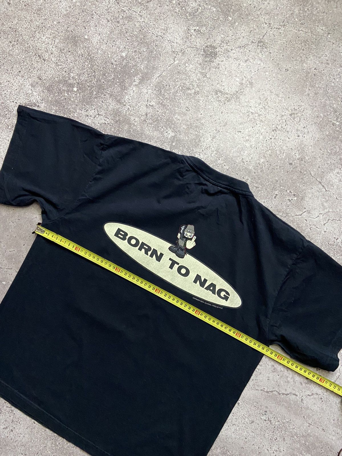 Vintage Rare! Y2K Slide Big Logo Fuck Born To Nag Vintage Tee 90’s Size US M / EU 48-50 / 2 - 5 Thumbnail