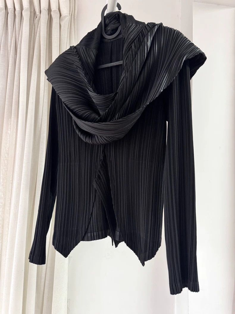 Issey Miyake issey miyake size:3 Black witch's coat Size XXS / US 00 / IT 34 - 2 Thumbnail