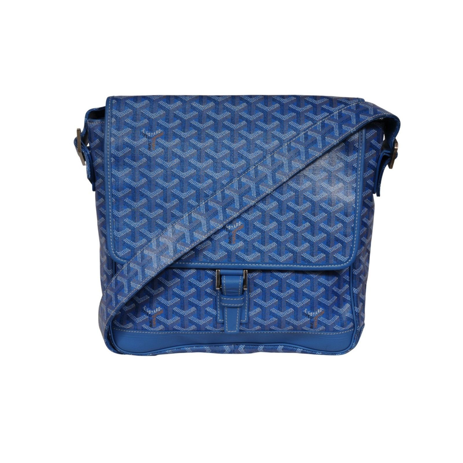 Goyard Grand Bleu MM Messenger Travel Bag Blue - 02639 Size ONE SIZE - 20 Thumbnail