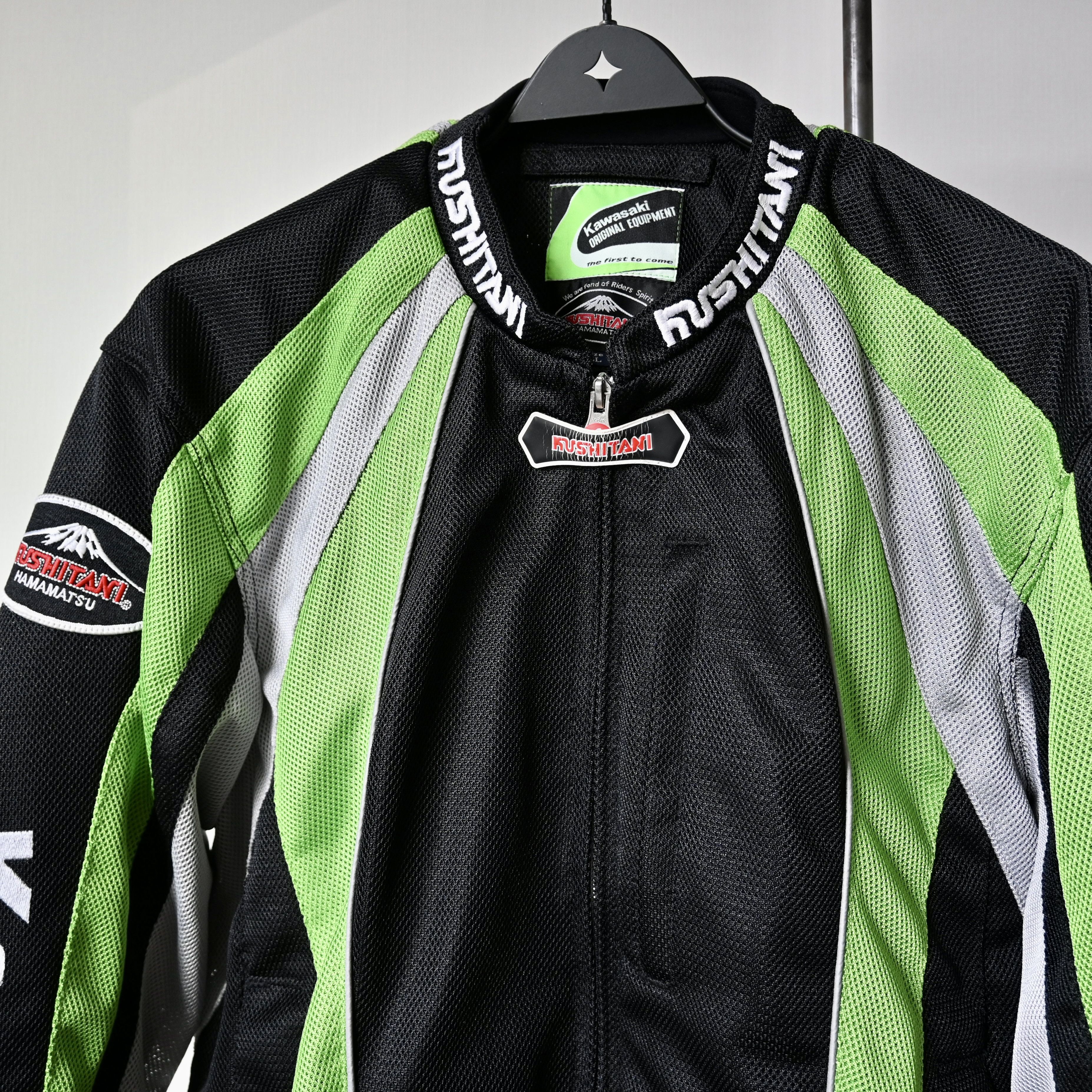 Vintage 2000s KUSHITANI x KAWASAKI mesh riding jacket Size US L / EU 52-54 / 3 - 8 Thumbnail