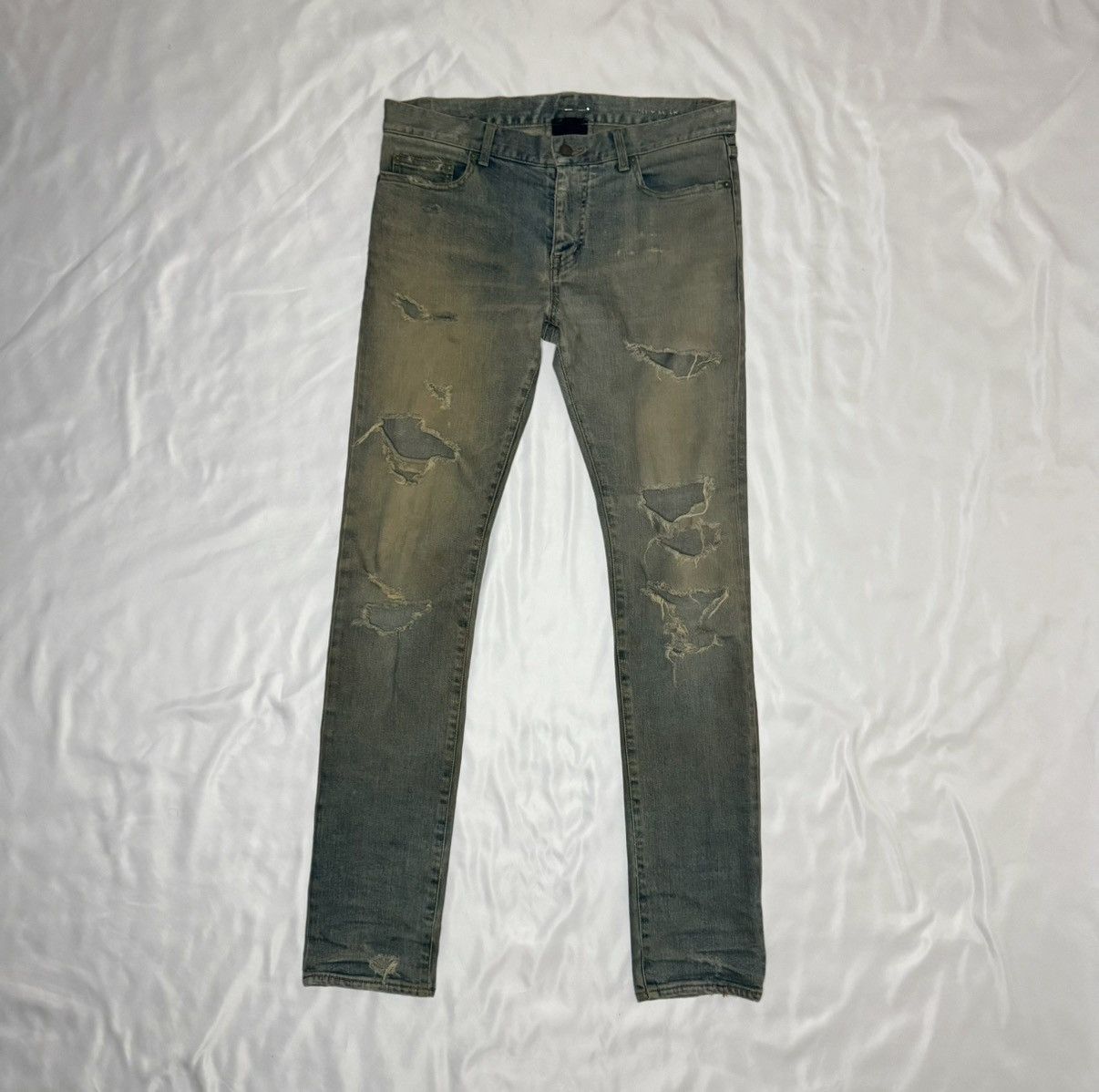 Saint Laurent Crash Denim | Grailed