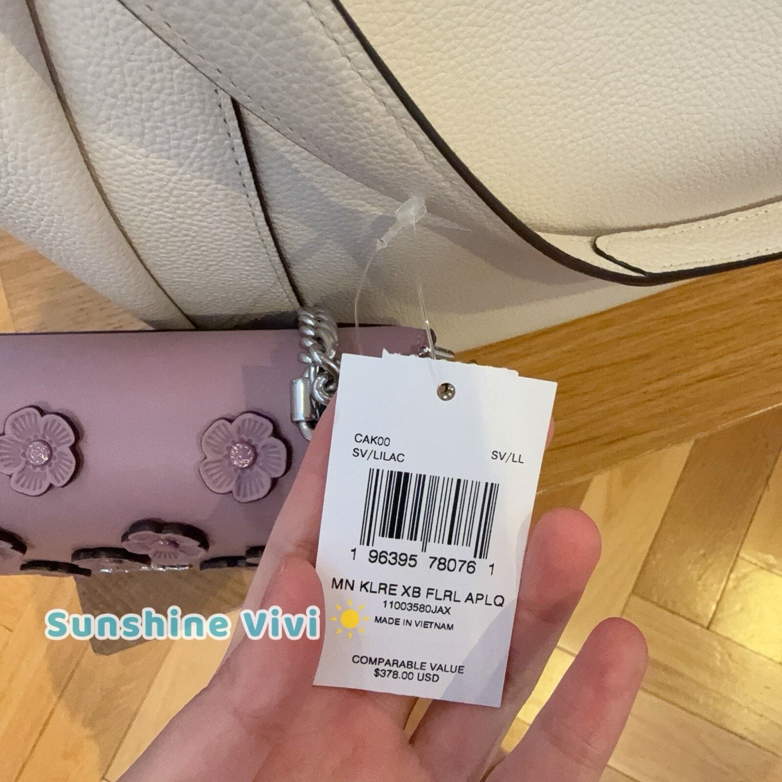 Coach NWT Coach Mini Klare Crossbody Bag Floral CAK00 Silver/Lilac Size ONE SIZE - 4 Thumbnail