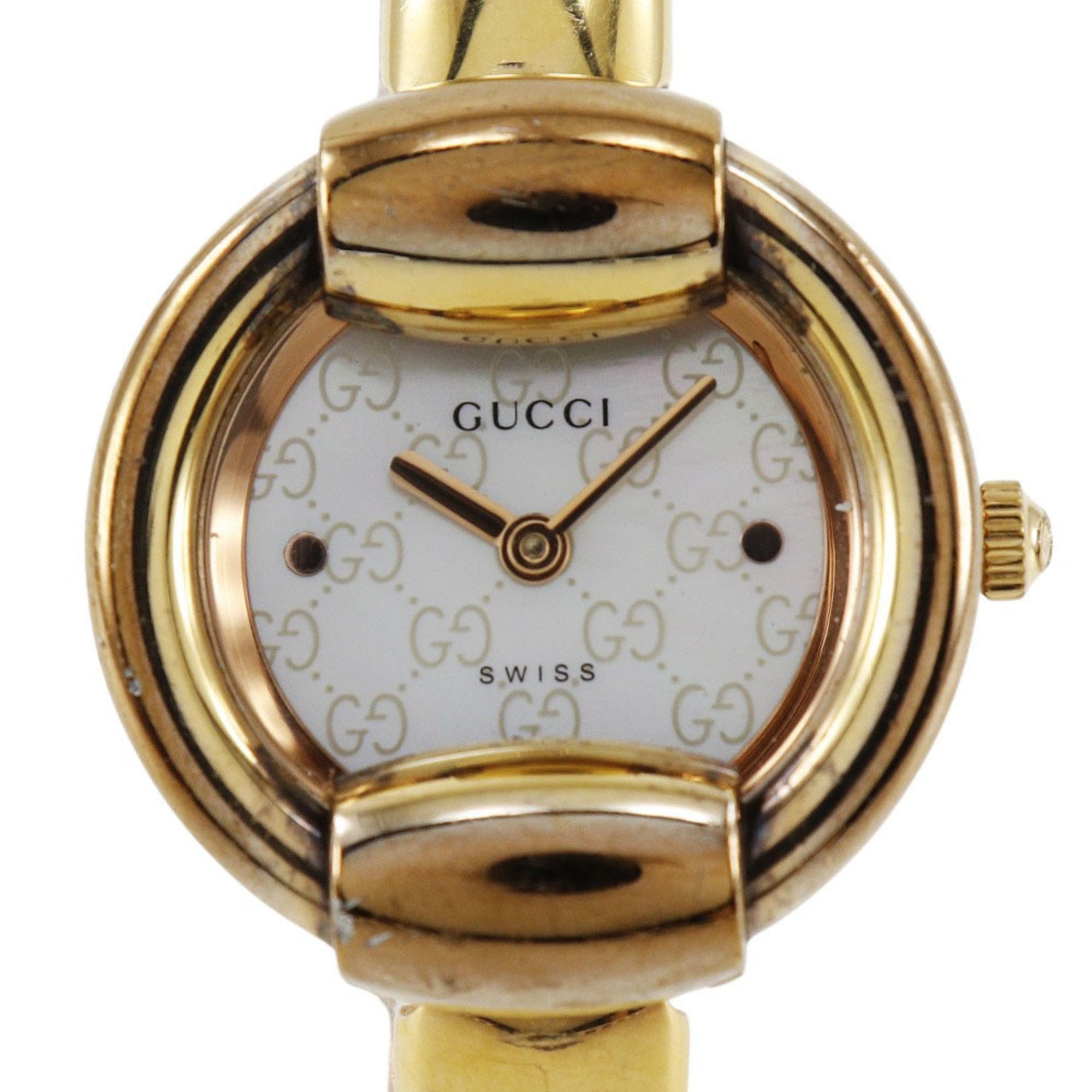 Gucci Gucci Change Bezel Watch Gold Plated Quartz Analog  display picture 2