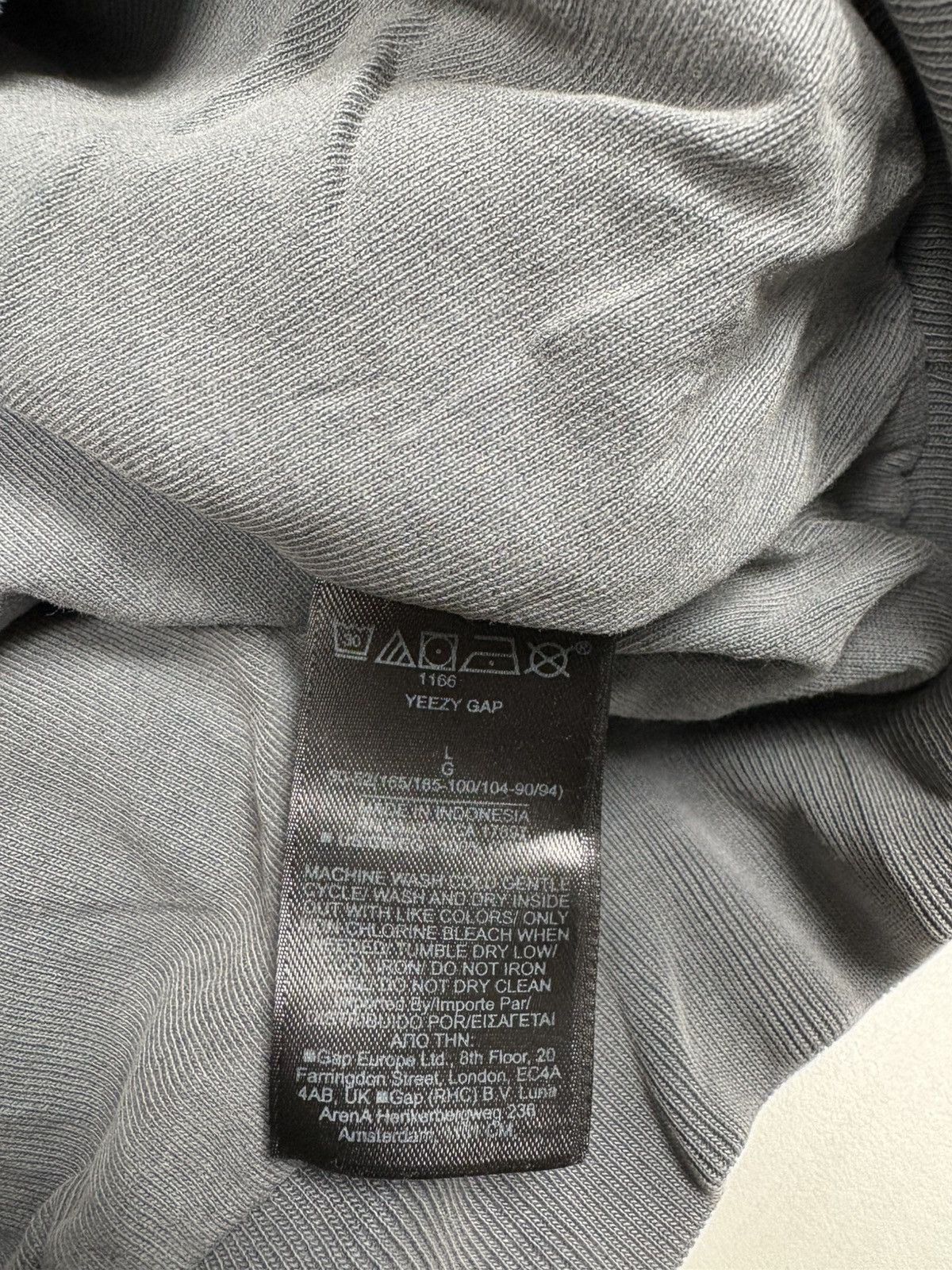 Balenciaga × Kanye West × Yeezy YZY x GAP Poetic Grey Hoodie & Sweatpants Size US L / EU 52-54 / 3 - 11 Thumbnail