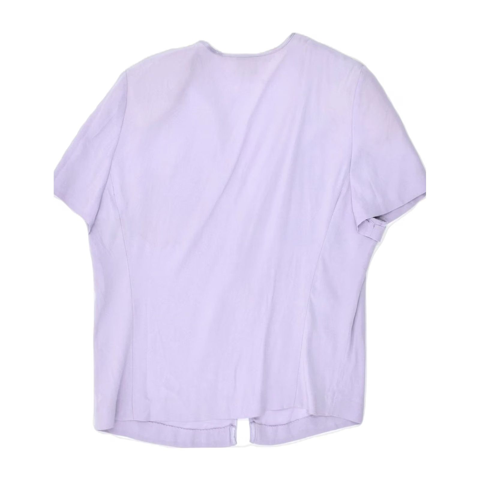 Vintage LUISA SPAGNOLI Womens Blouse Top Large Purple UK 16 Size L / US 10 / IT 46 - 2 Thumbnail