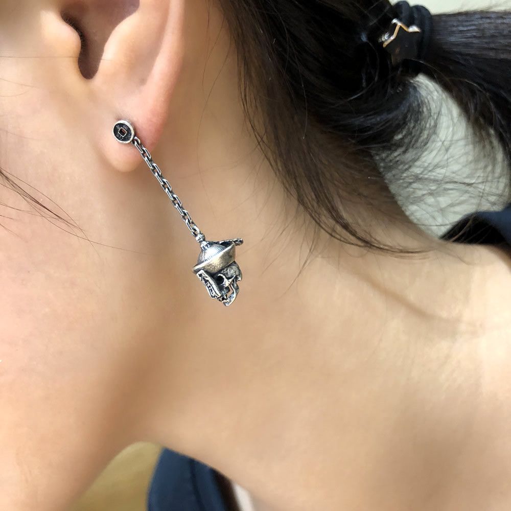 Jewelry Modern Earrings One Pairs Chrome Jewelry Size ONE SIZE - 4 Thumbnail