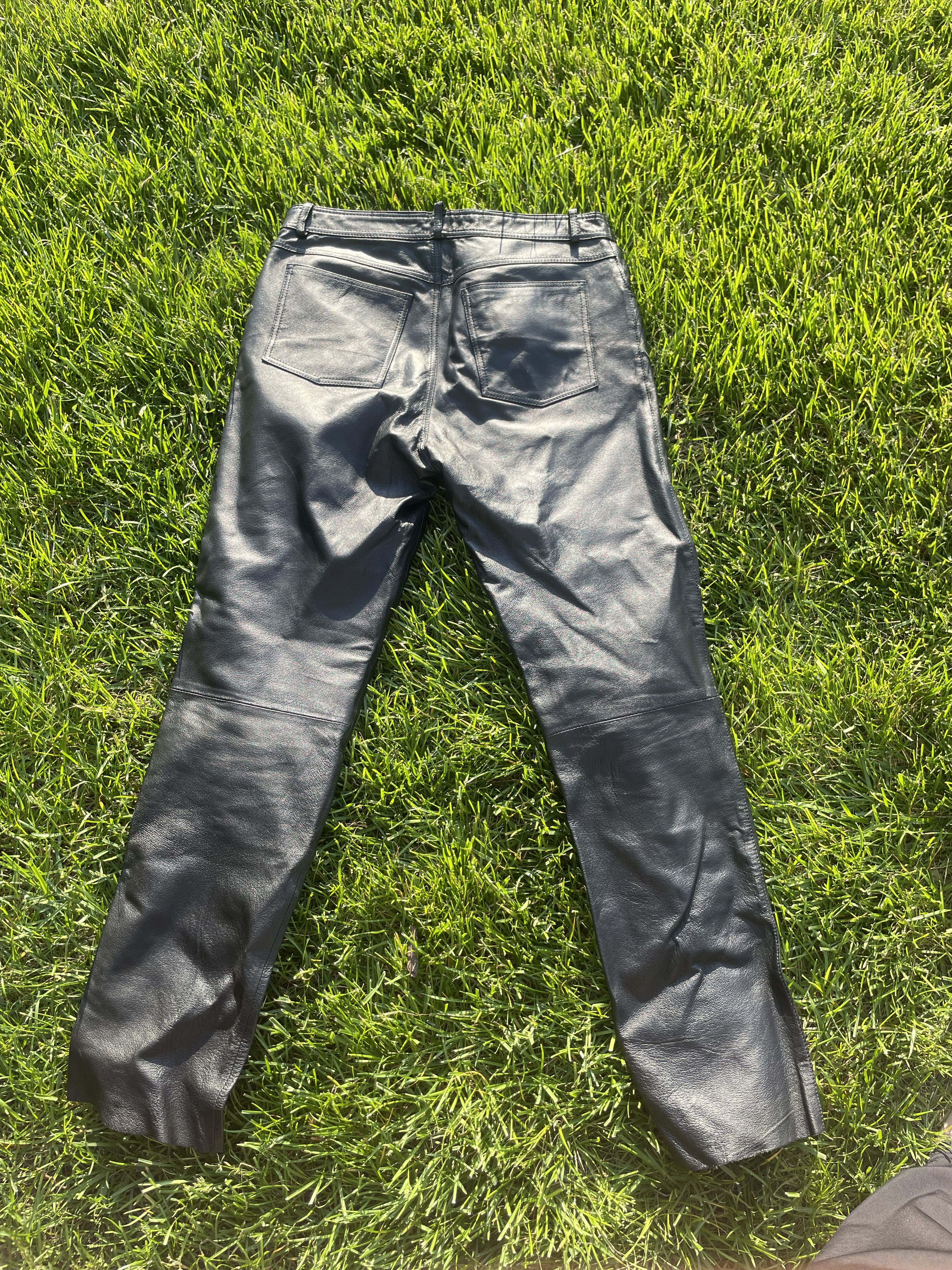 Other JCC Leather Company Black Leather Pants Size US 34 / EU 50 - 2 Thumbnail