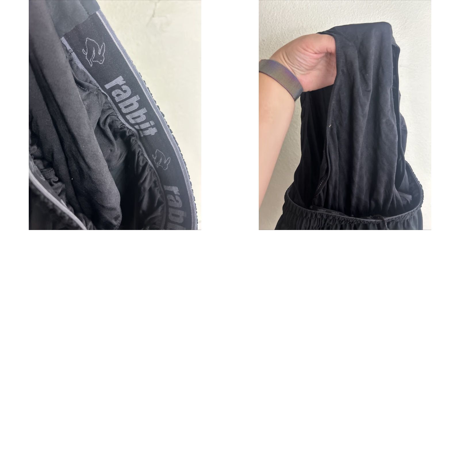 Vintage Rabbit Womens Medium Black Lined Running Shorts Drawstring Athletic Activity 26x3 Size 32" / US 10 / IT 46 - 9 Thumbnail
