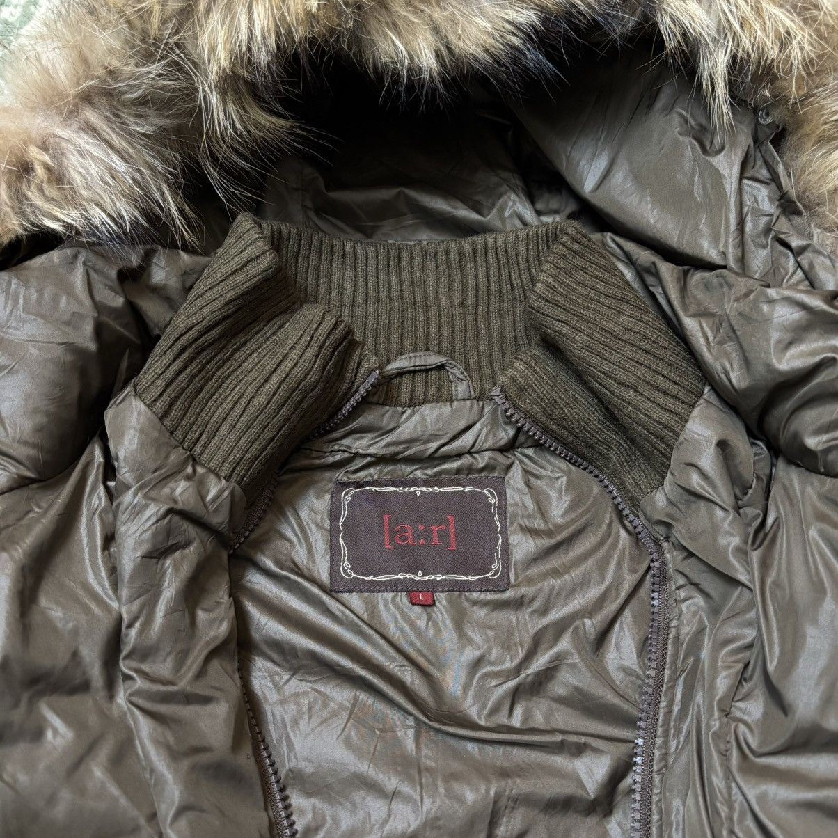 14th Addiction × Japanese Brand × Le Grande Bleu (L.G.B.) Double layer Down puffer Fur jacket IfSixWasNine LGB Style Size US M / EU 48-50 / 2 - 8 Thumbnail