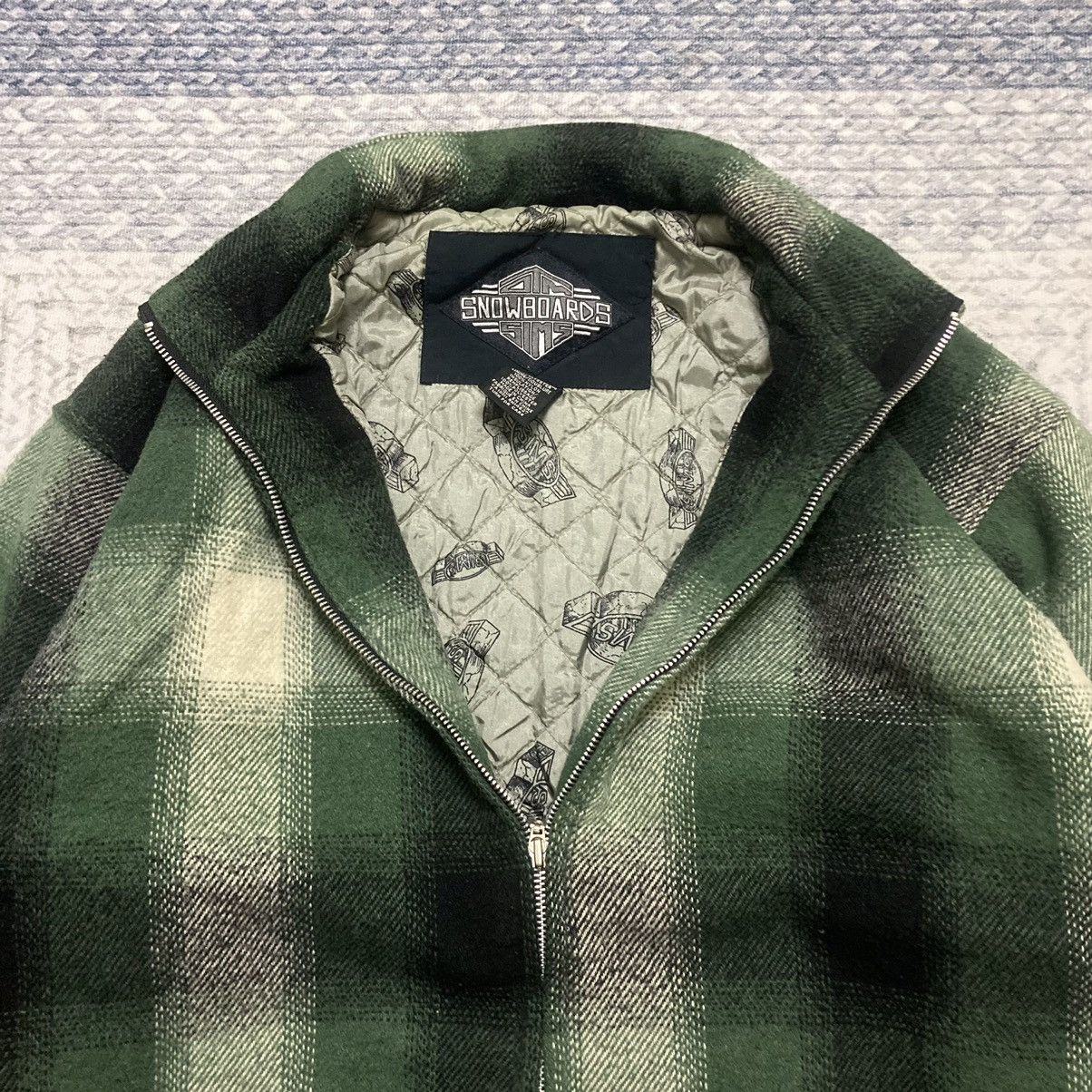 Vintage Vintage Sims Snowboard Checkered Wool Jacket Size US XL / EU 56 / 4 - 2 Thumbnail