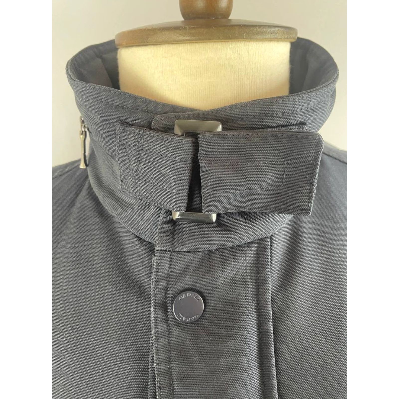 Canali Canali Mens Jacket Windbreaker Full Zip Black Polyester Size US M / EU 48-50 / 2 - 6 Thumbnail