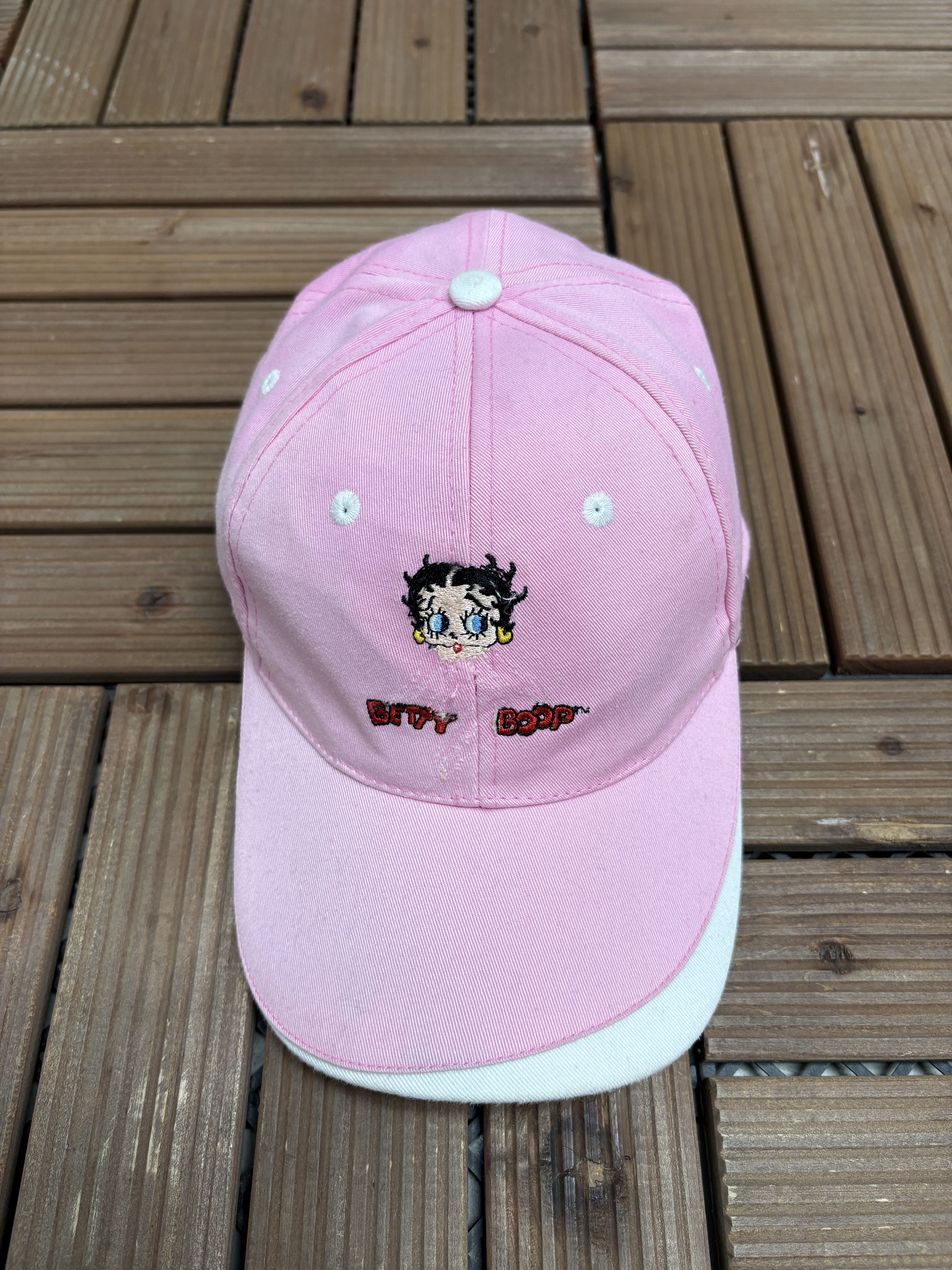 Vintage Betty Boop Embroidered Vintage Pink Hat Cap Size ONE SIZE - 2 Thumbnail