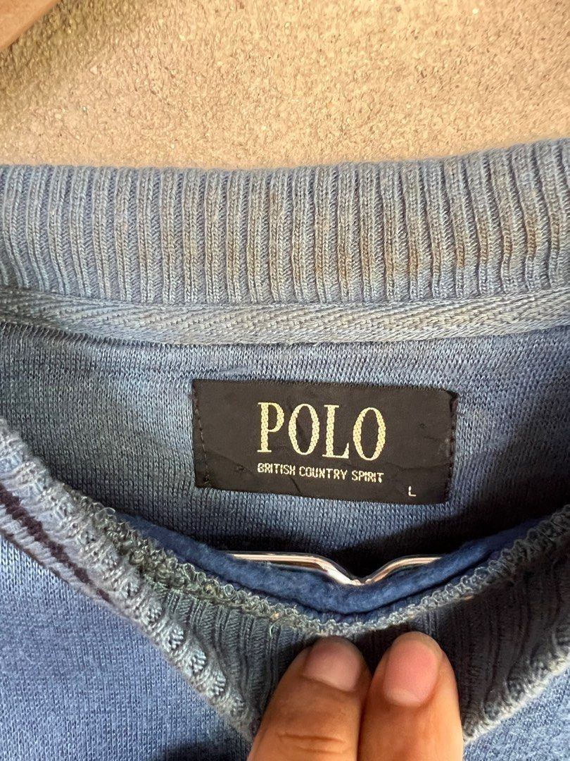 Vintage Vintage Polo British Country Spirit Sweatshirt Size US L / EU 52-54 / 3 - 4 Thumbnail