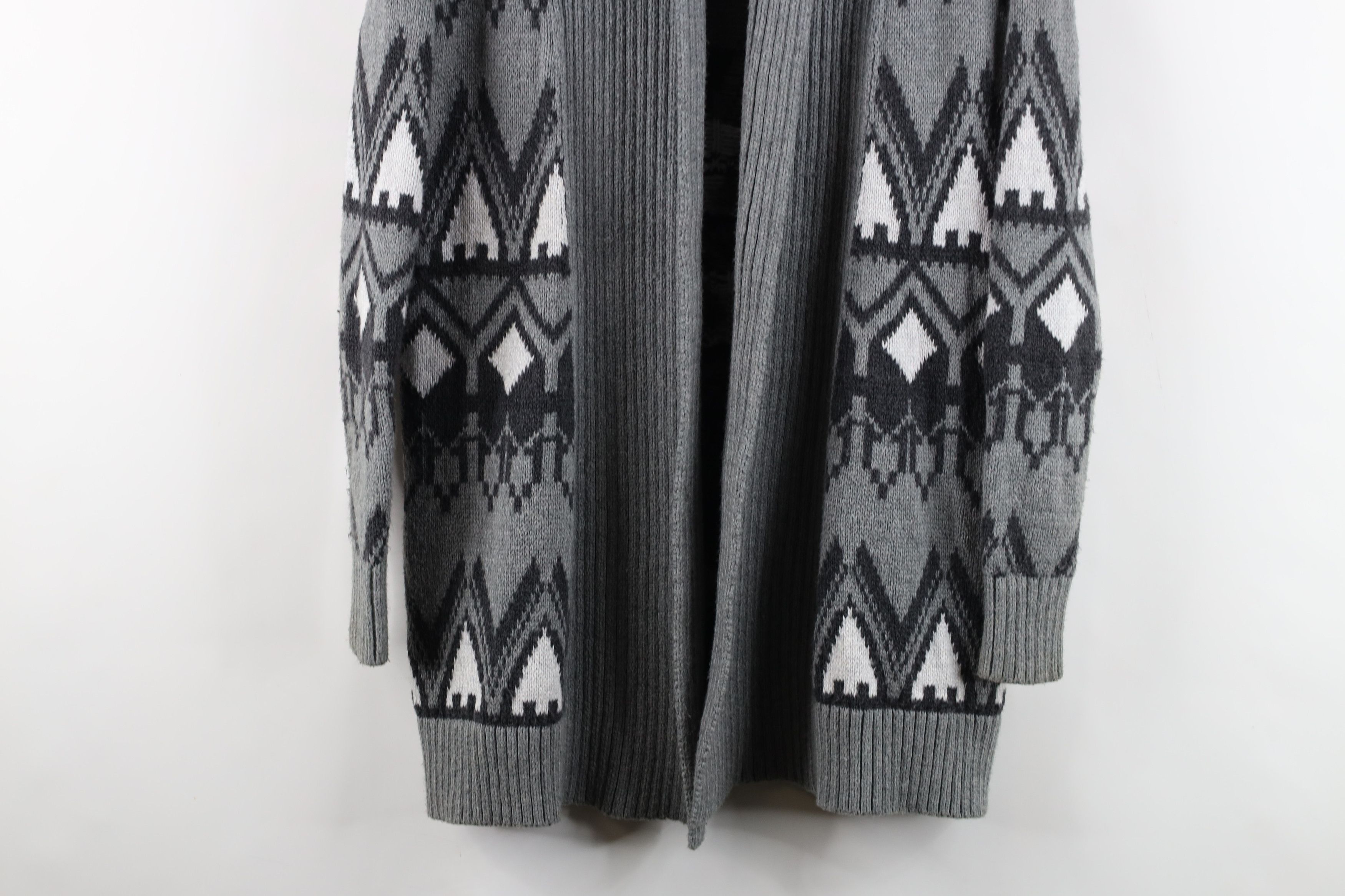 Vintage Vintage 90s Streetwear Open Front Knit Cardigan Sweater Size M / US 6-8 / IT 42-44 - 3 Thumbnail