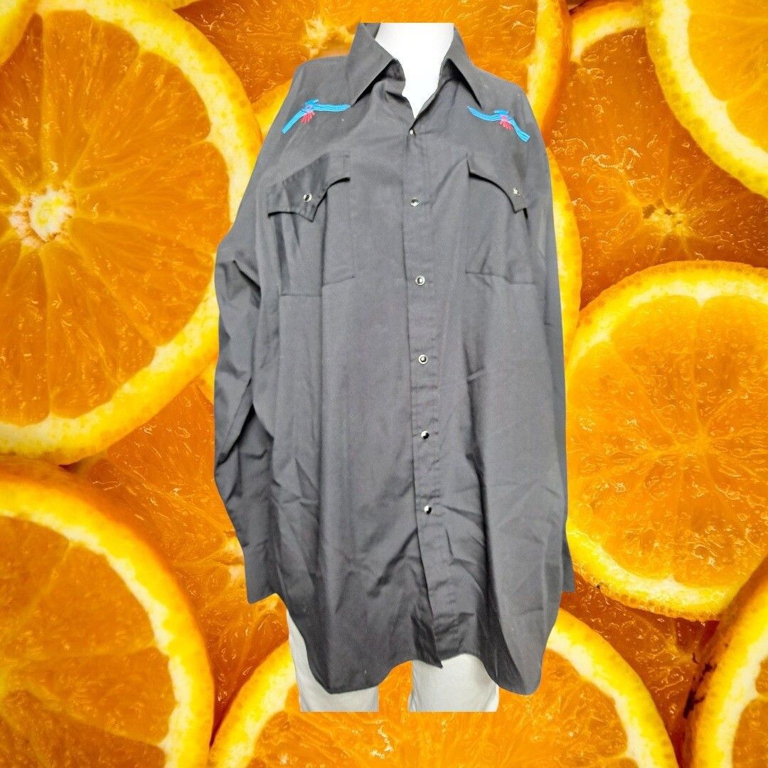 Other Ely Cattleman Western Shirt Thunderbird Embroidered Cowboy X Size US XL / EU 56 / 4 - 1 Thumbnail