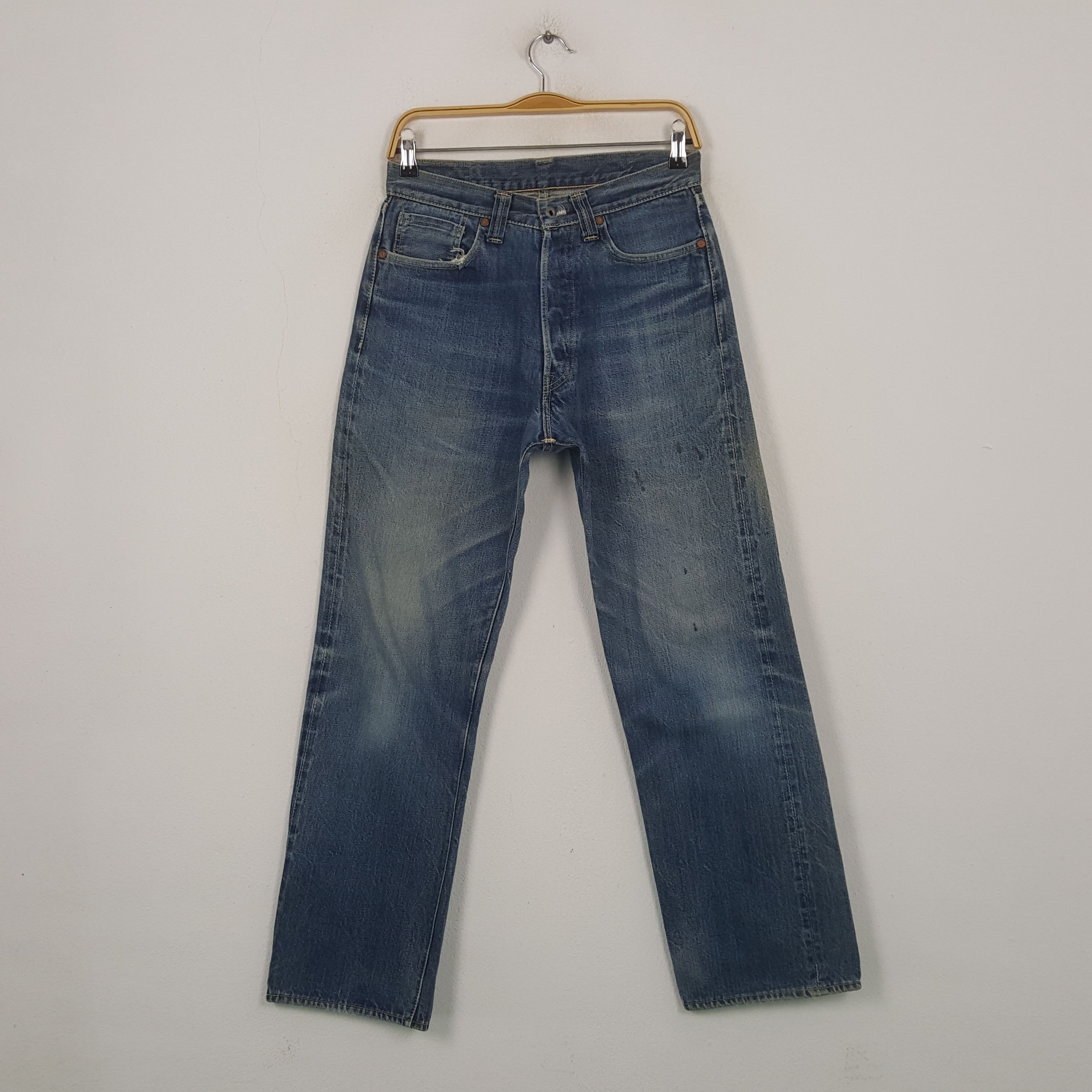Denime Vintage Denime Japanese Brand Distressed Style Jeans RR21 Size US 28 / EU 44 - 1 Thumbnail