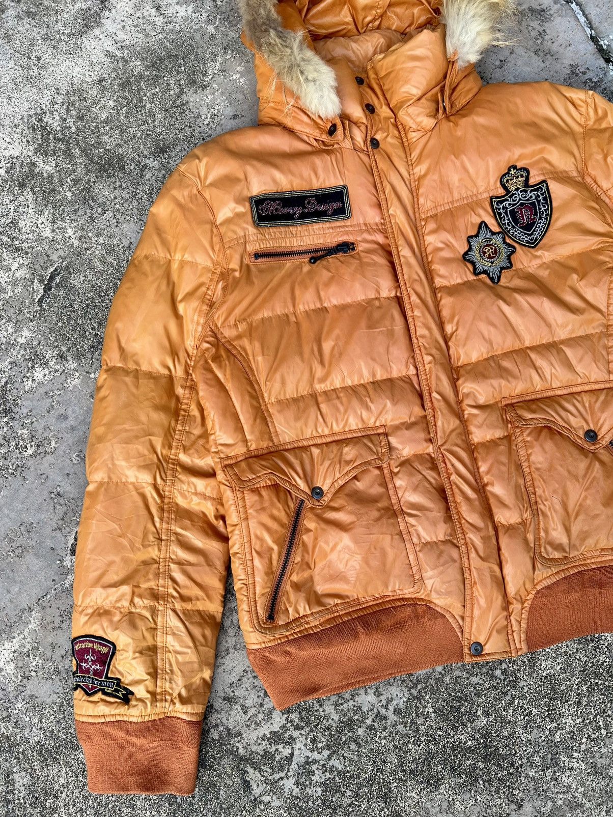 If Six Was Nine Vintage Nicole Club For Men Faux Fur Flame Hoodie Jacket Size US L / EU 52-54 / 3 - 7 Thumbnail