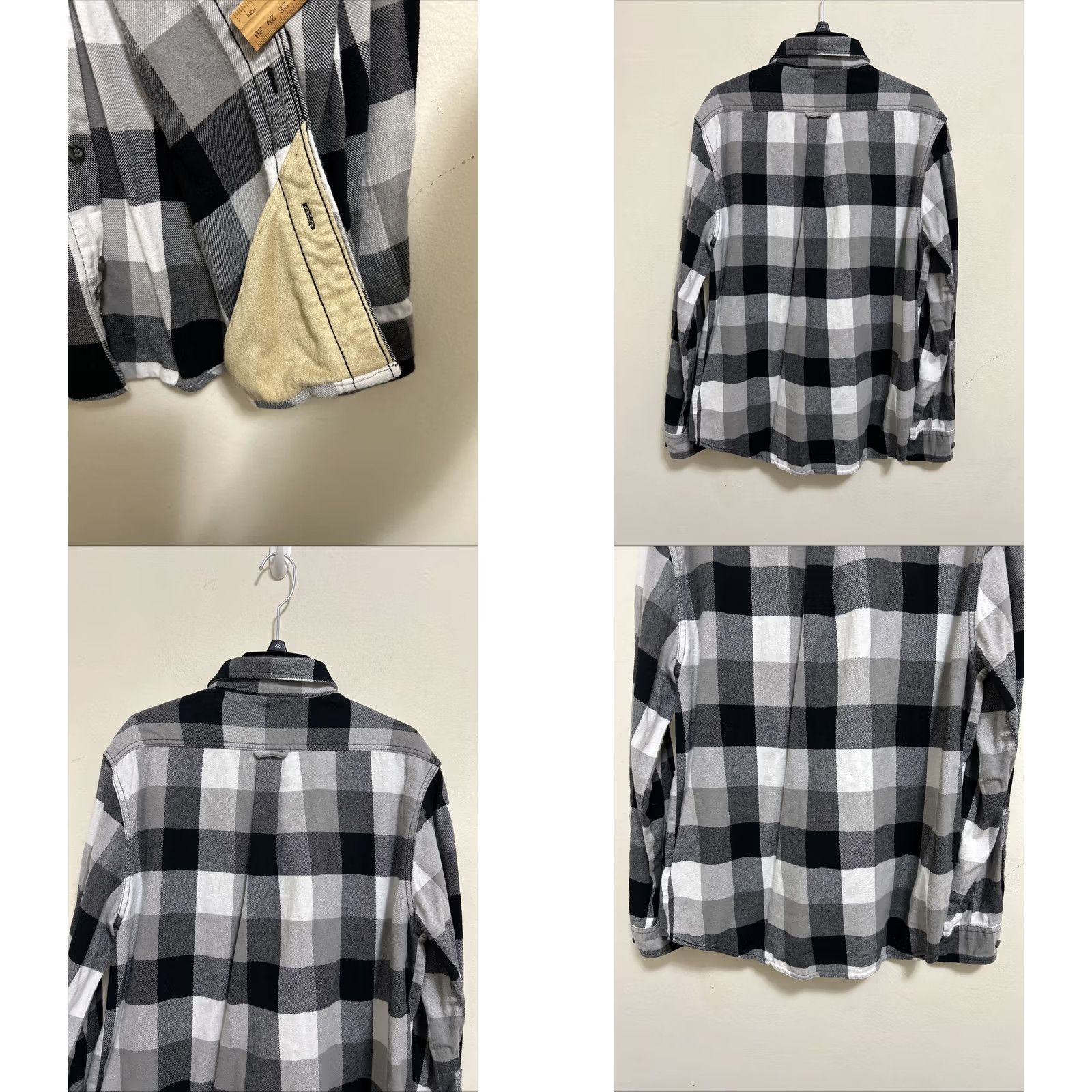 Vintage Woolrich Shirt Mens Medium Black White Plaid Flannel Long Sleeve Button-Down Size US M / EU 48-50 / 2 - 8 Thumbnail