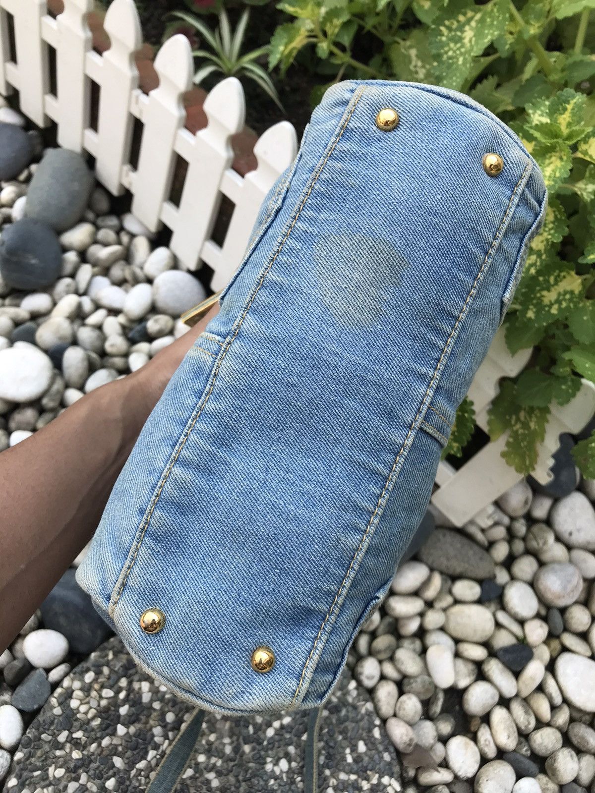 Handmade HANDMADE DENIM BIRKIN 2 WAY STYLE HANDBAG CROSSBODY Size ONE SIZE - 17 Thumbnail