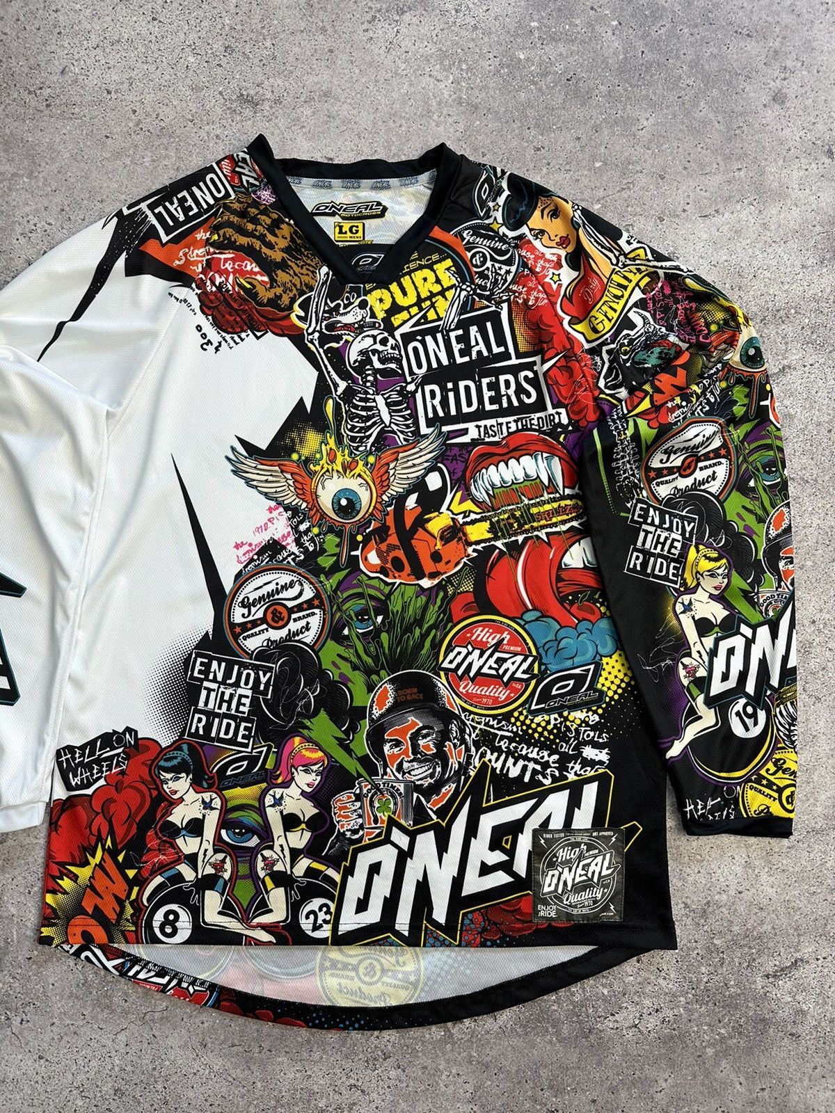 O'Neill Vintage O’neal Mayhem Motocross Racing Jersey Fox Y2K Size US L / EU 52-54 / 3 - 3 Thumbnail