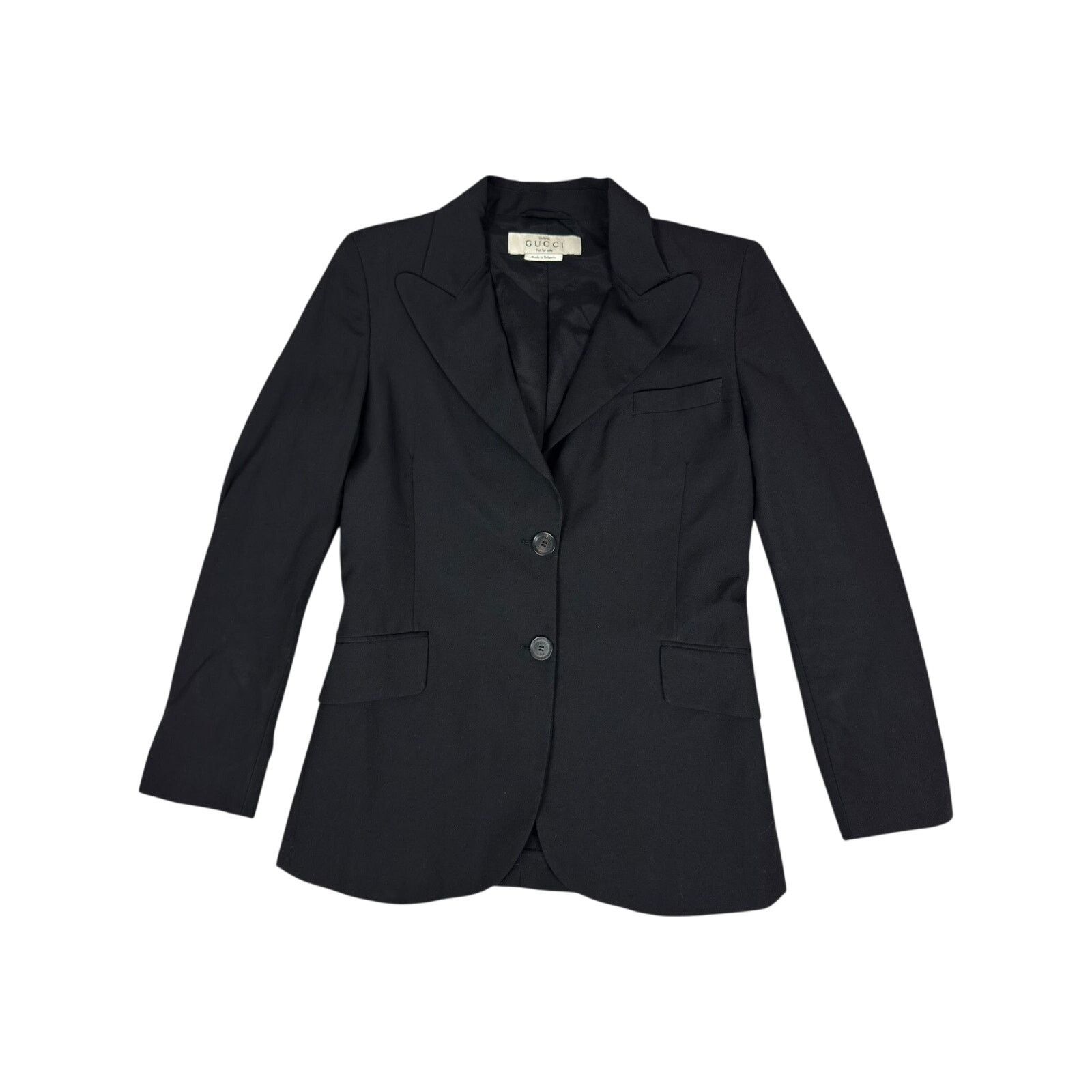 Gucci Gucci Black Long Sleeve Blazer Jacket 38 Size S / US 4 / IT 40 - 1 Thumbnail