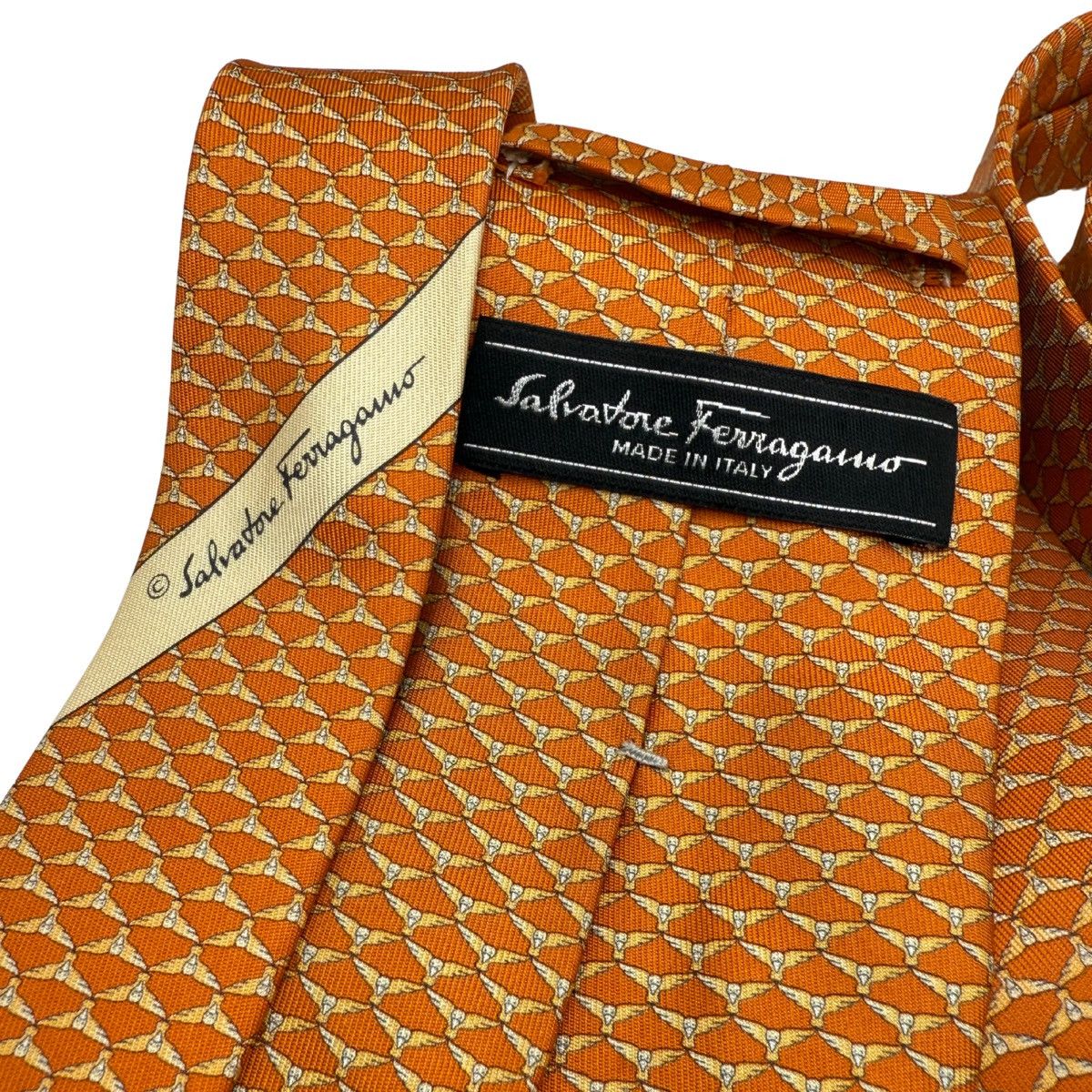Salvatore Ferragamo Salvatore Ferragamo Silk Tie, Orange, Made in Italy Size ONE SIZE - 5 Thumbnail