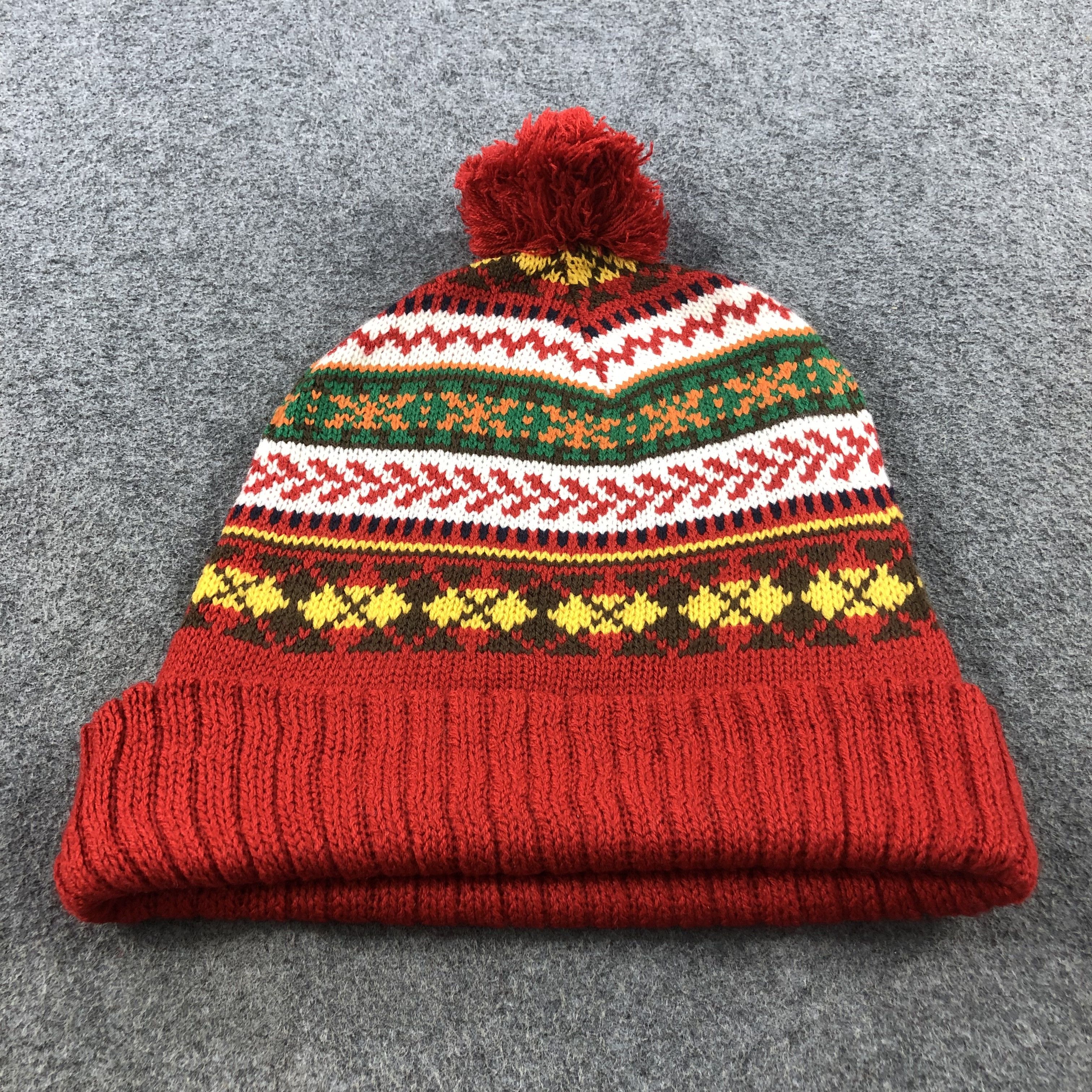 Vintage Unknown Fair Isle Bobble Beanie Snowcap Snow Hat B213 Size ONE SIZE - 3 Thumbnail