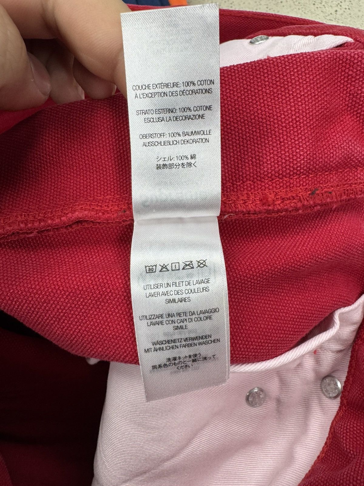 Supreme Supreme Old English Canvas Double Knee Work Pant (Red) Size US 34 / EU 50 - 5 Thumbnail