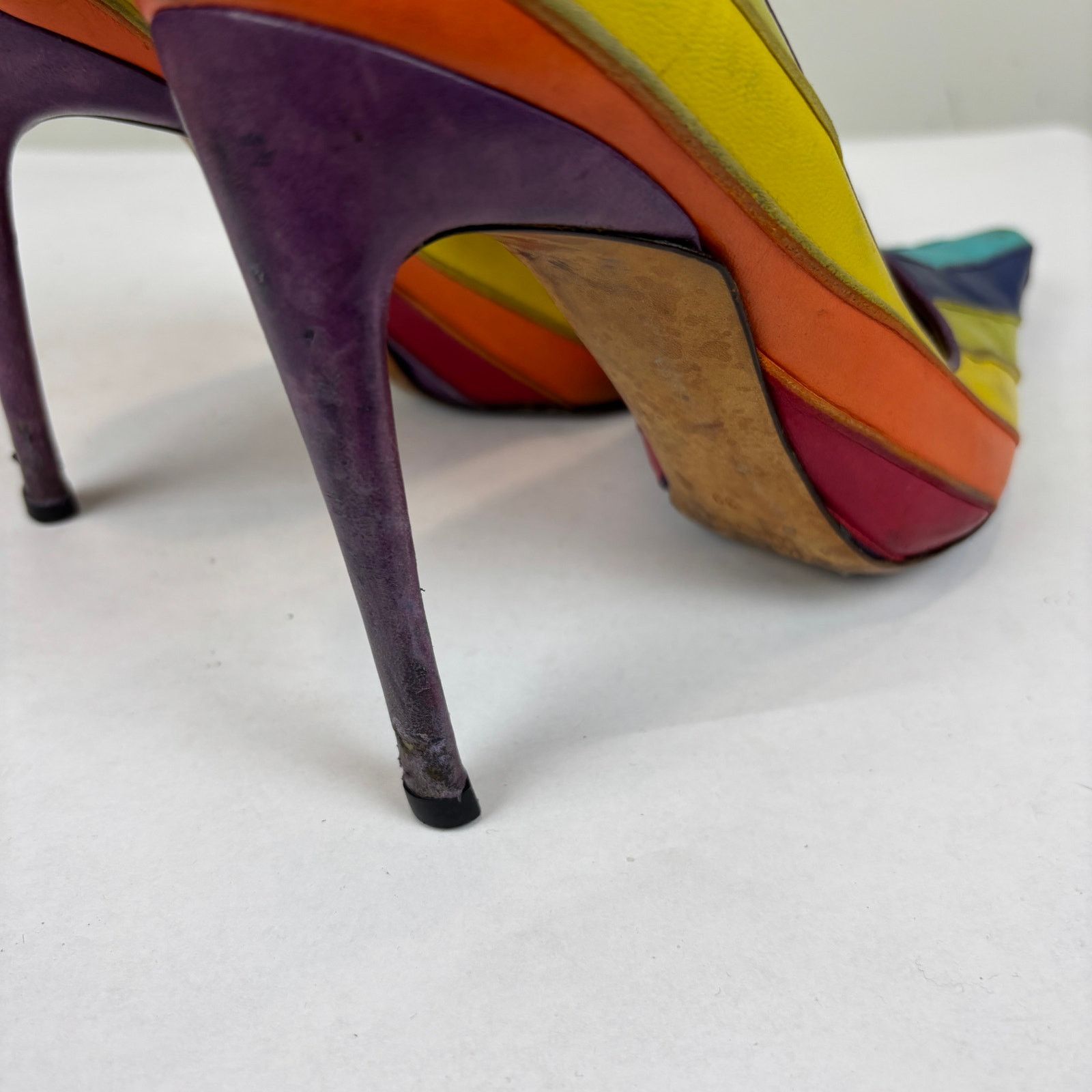 Dolce & Gabbana Dolce & Gabbana Rainbow Pumps High Heels Pointed 39 US 9 Size US 9 / IT 39 - 15 Thumbnail