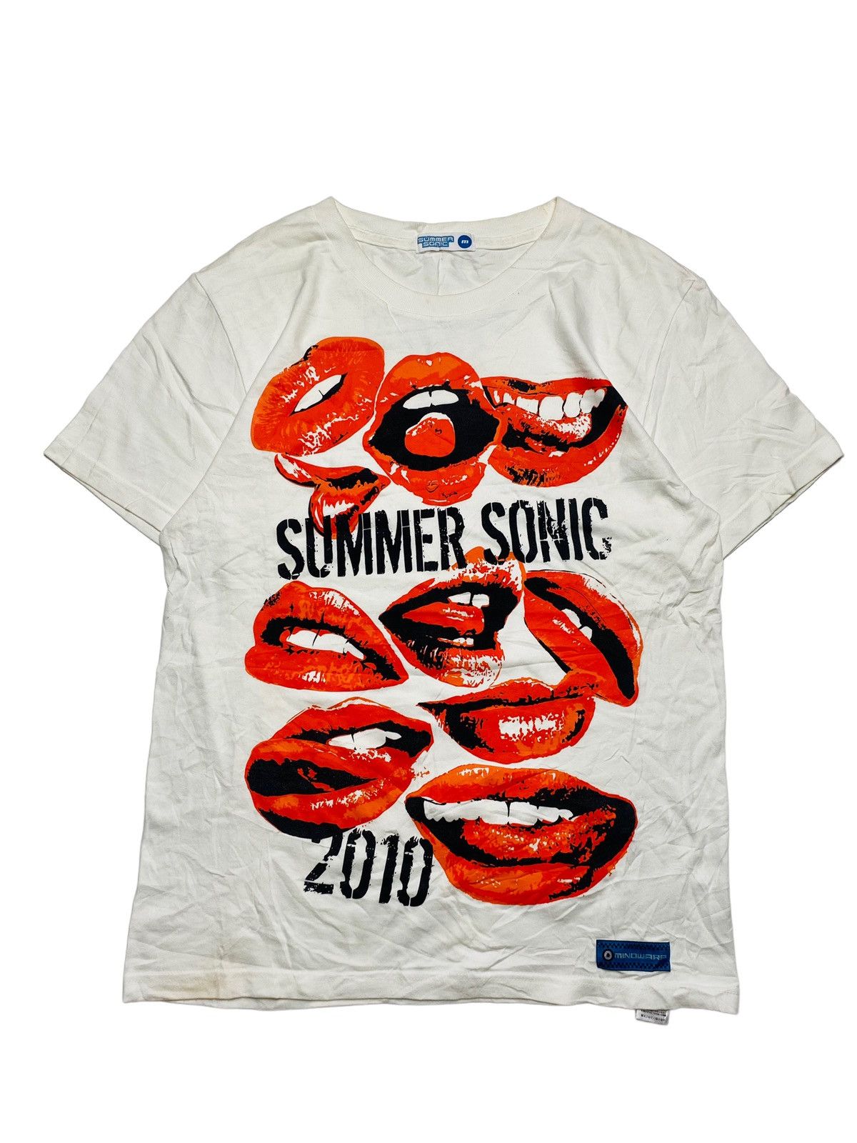 Band Tees 2010 Summer Sonic - Printed Lips T-Shirt Size US M / EU 48-50 / 2 - 1 Thumbnail