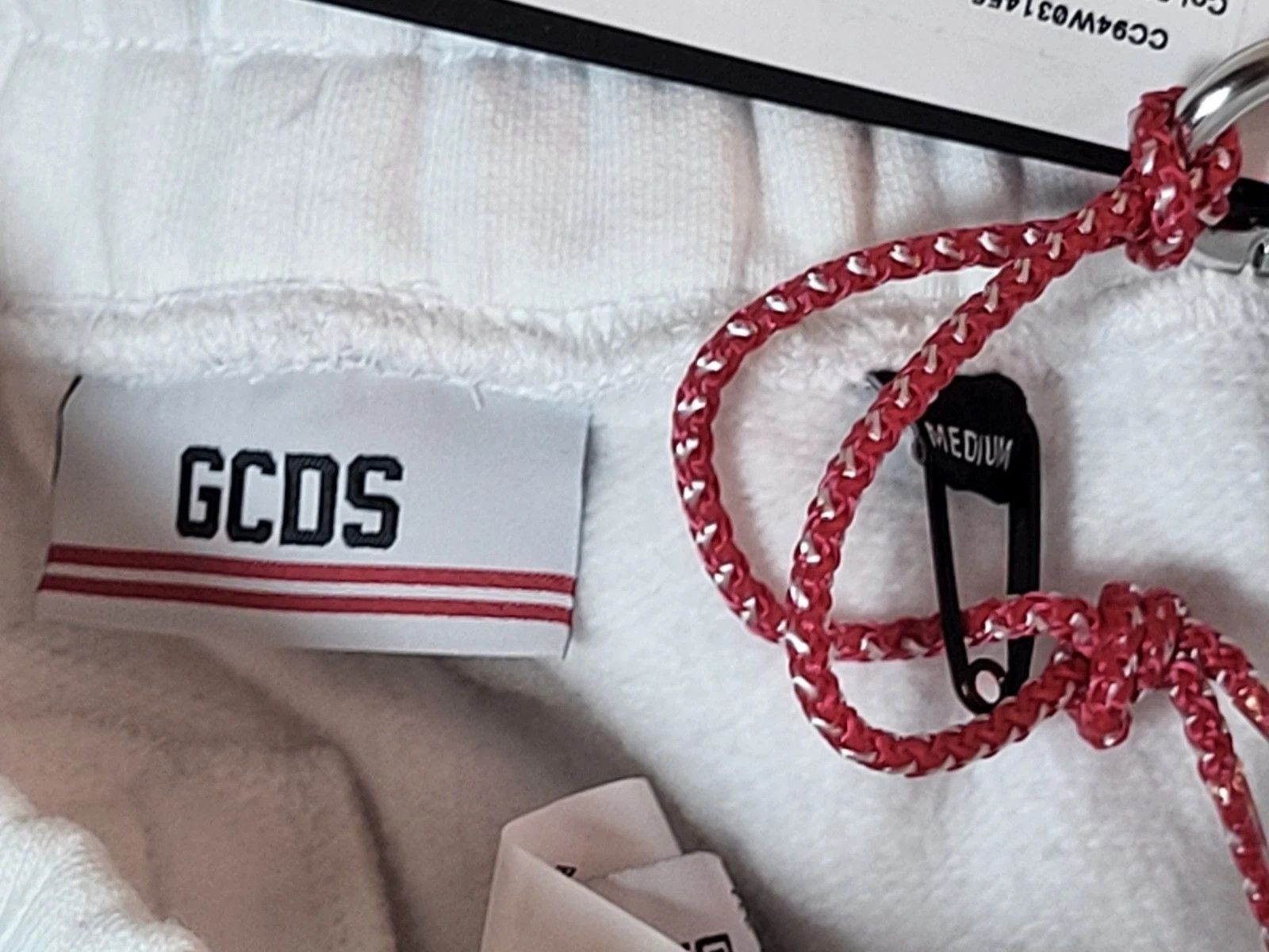 GCDS GCDS Tracksuit Bottoms Women Cute Tape Track Pants Sweat Size 29" - 11 Thumbnail