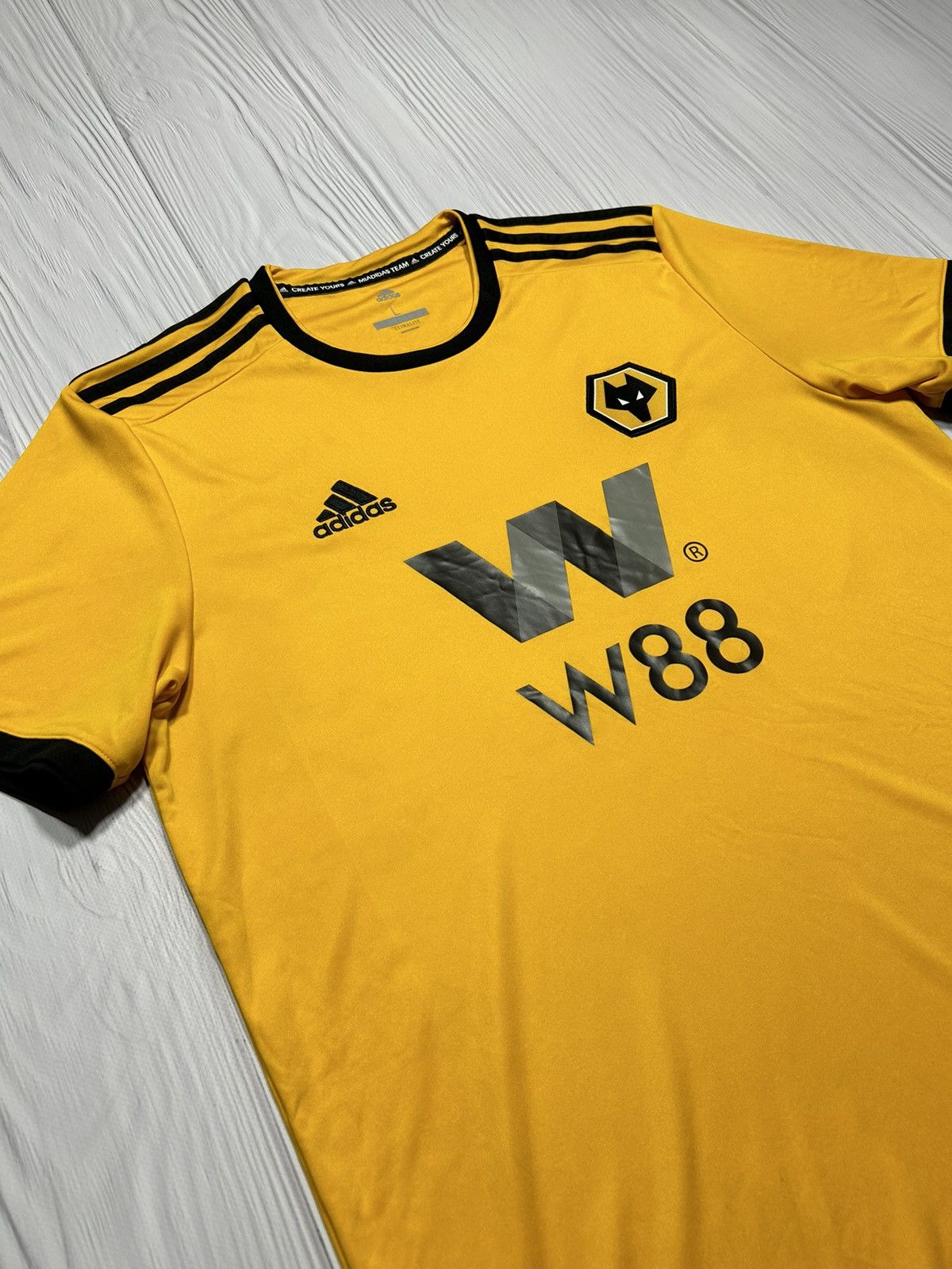 Adidas Wolverhampton 2018/19 Adidas Soccer Jersey Size L Size US L / EU 52-54 / 3 - 3 Thumbnail