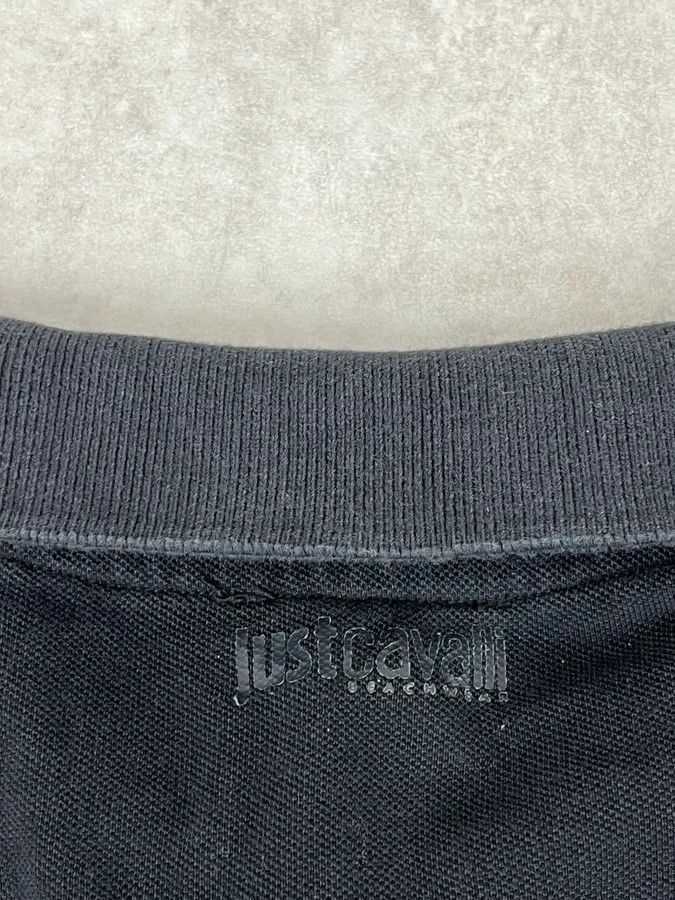Just Cavalli 2010s Cavalli Blue & Black Palm Trees Beach Polo Size US S / EU 44-46 / 1 - 8 Thumbnail