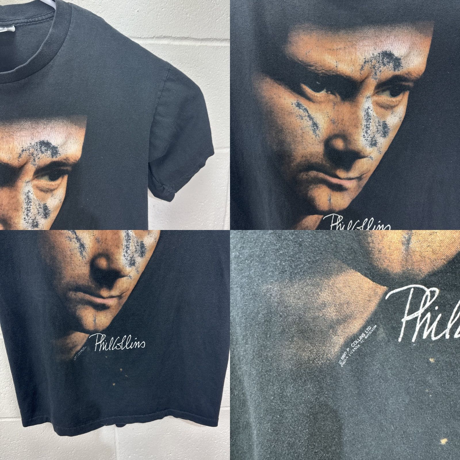 トップス 1990s Vintage Phill Collins Tee BROCKUM トップス 1990s Vintage Phill Collins Tee BROCKUM Phil Collins Tour
