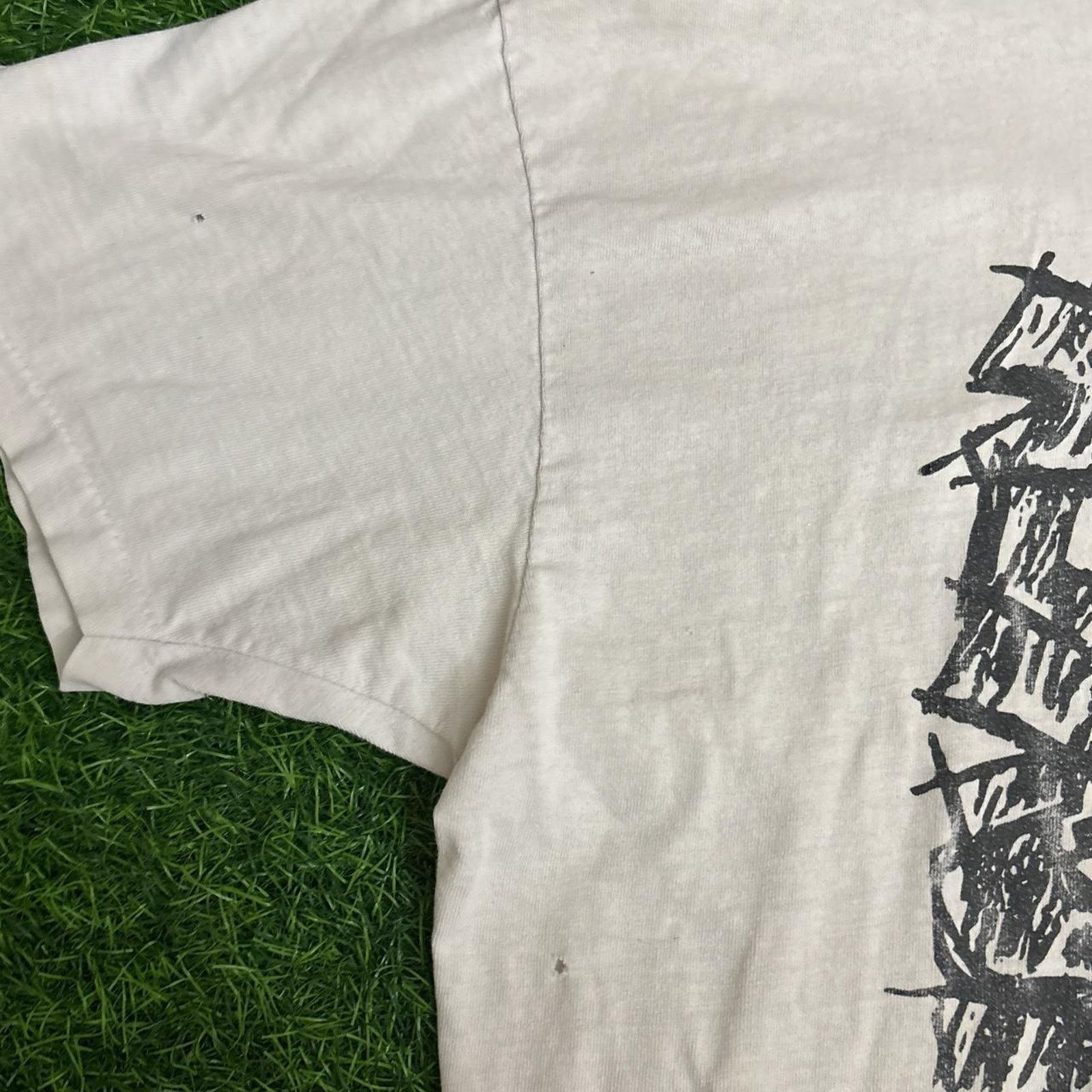 Mickey Mouse Vintage Cream Jacques Moret Mickey Mouse Sketch Graphic Tee Size US XL / EU 56 / 4 - 7 Thumbnail
