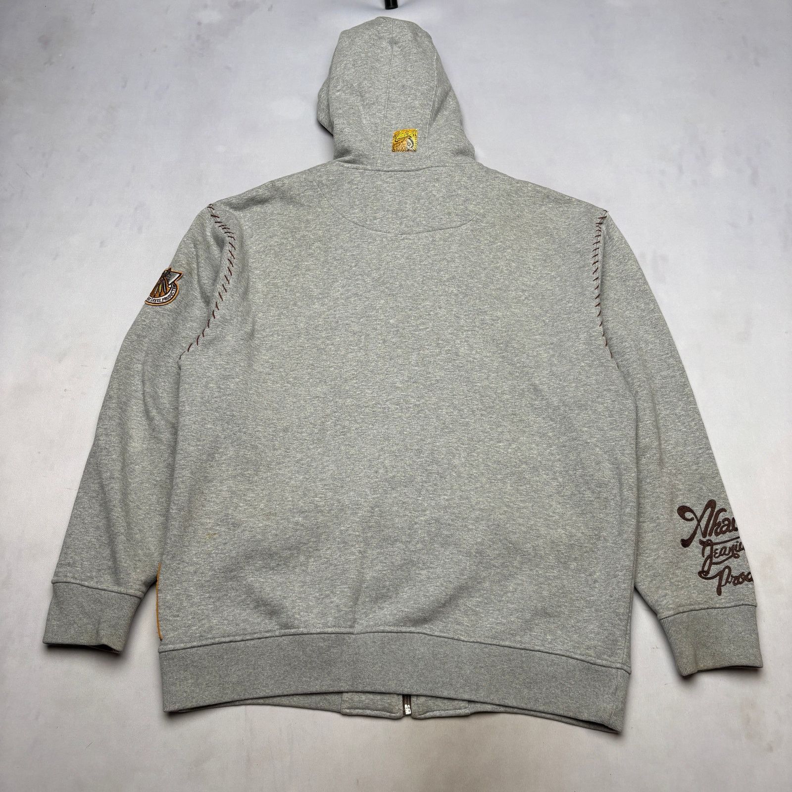 Akademiks × Vintage VTG Y2K Akademiks Native Warriors Tribal Full Zip Hoodie XL Size US XL / EU 56 / 4 - 3 Thumbnail