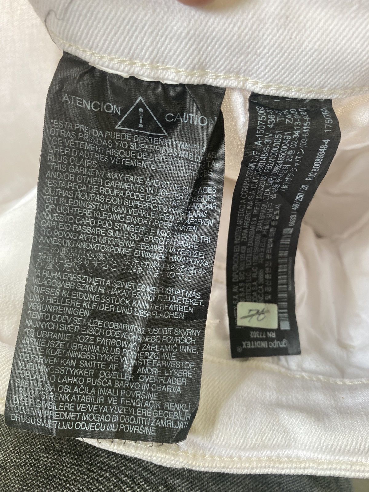 Zara 💥Zara Man Distressed Patch work and graffiti denim Pants Size 27" / US 4 / IT 40 - 12 Thumbnail