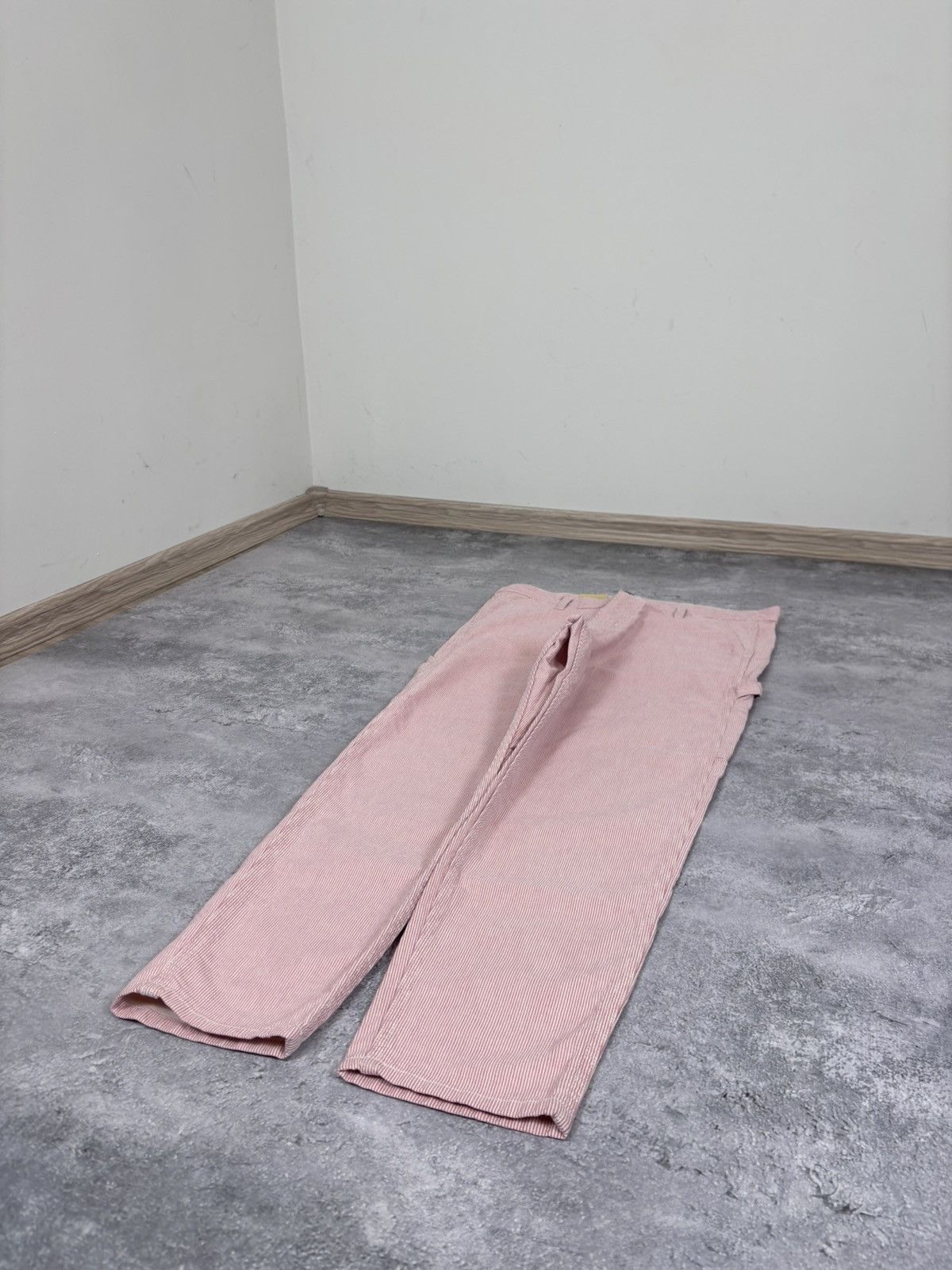 Carhartt Wip Carhartt WIP W’ Endeavor Pants NWT Carpenter Pink/White Size 29" - 3 Thumbnail