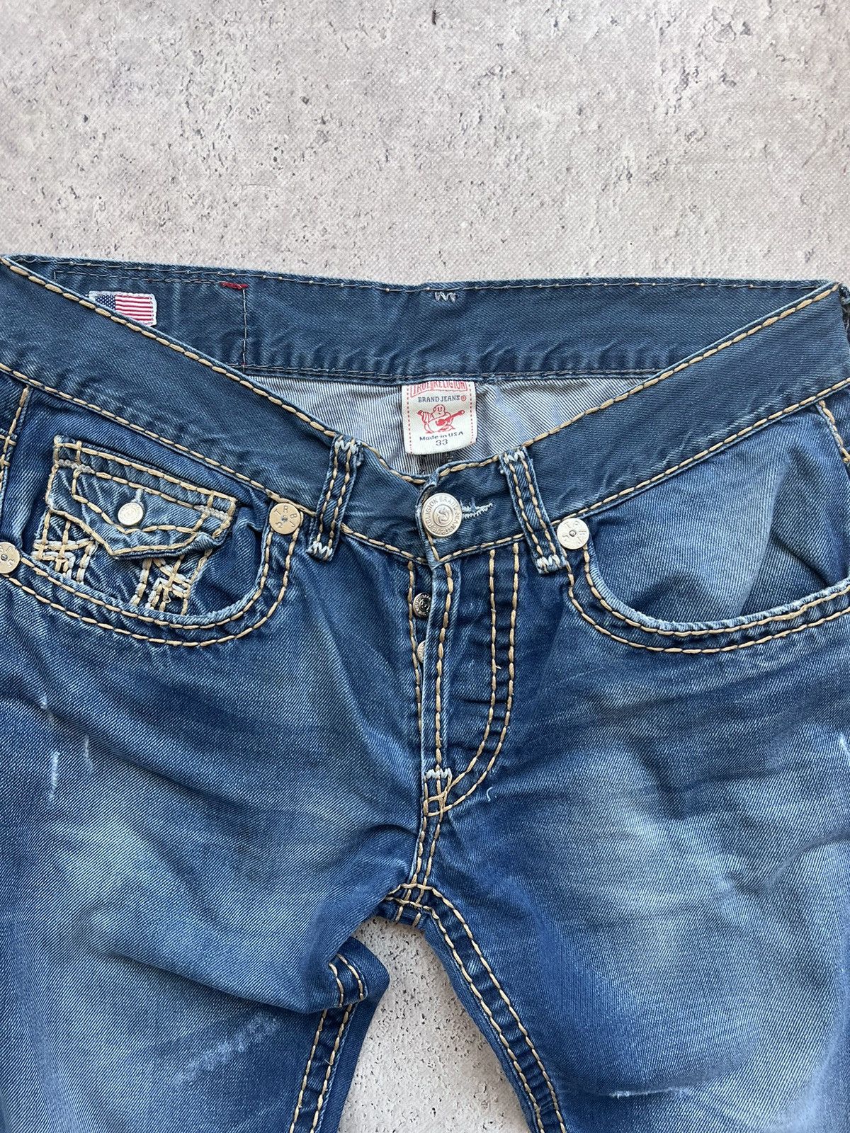 Vintage True Religion baggy flared cut jeans