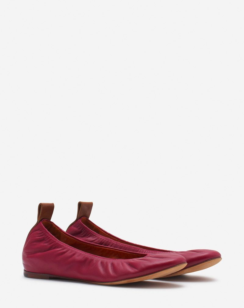 Lanvin o1y0326 Ballet Flats in Brick Size US 6 / IT 36 - 2 Thumbnail