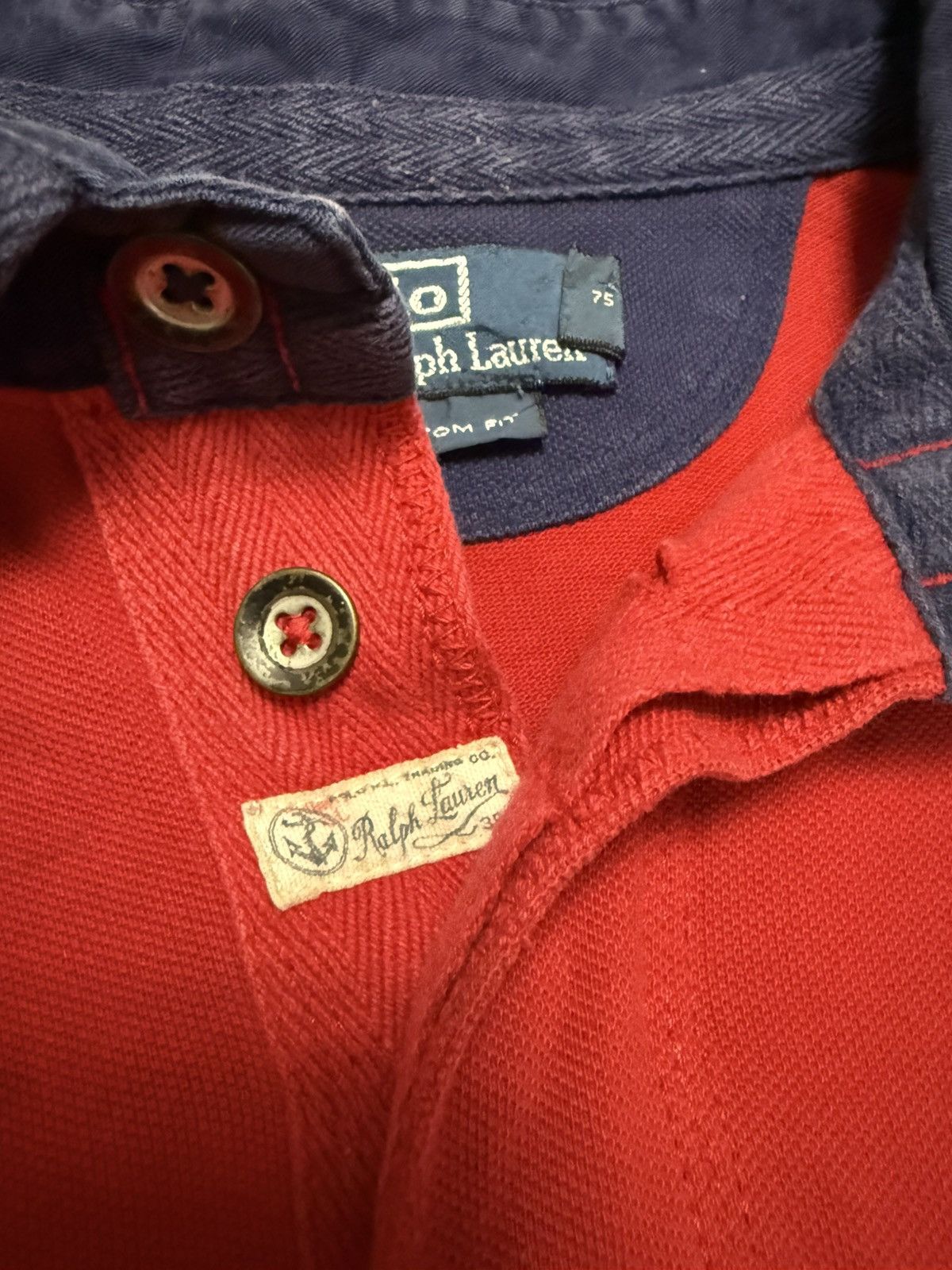 RRL Ralph Lauren Vintage Polo Ralph Lauren Polo Rugby T Shirt Big Logo Yacht Size US L / EU 52-54 / 3 - 6 Thumbnail