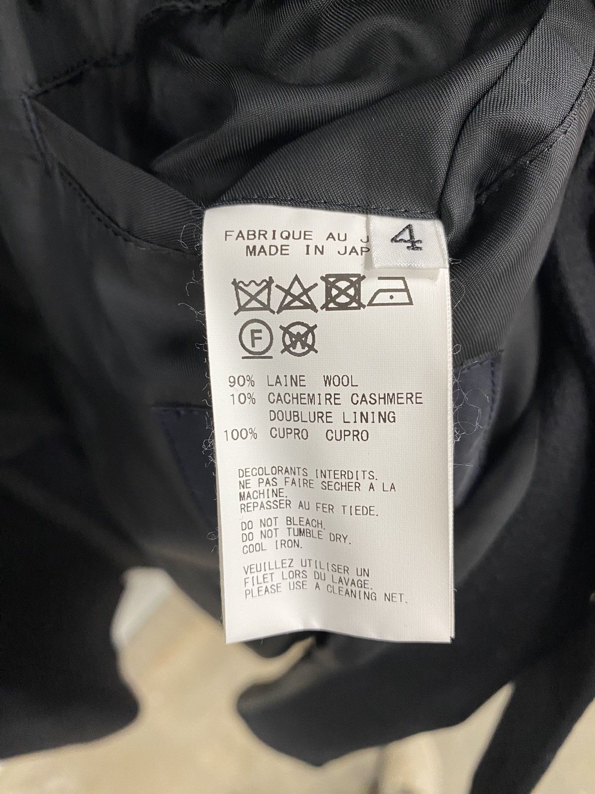 Yohji Yamamoto Regulation Yohji Yamamoto Wool/Cashmere Blend Doctor Coat Size US L / EU 52-54 / 3 - 7 Thumbnail