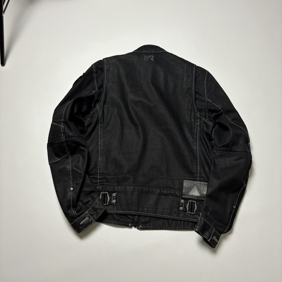 G-Star vintage g-star motorcycle jacket denim bondage y2k japan Size US L / EU 52-54 / 3 - 6 Thumbnail