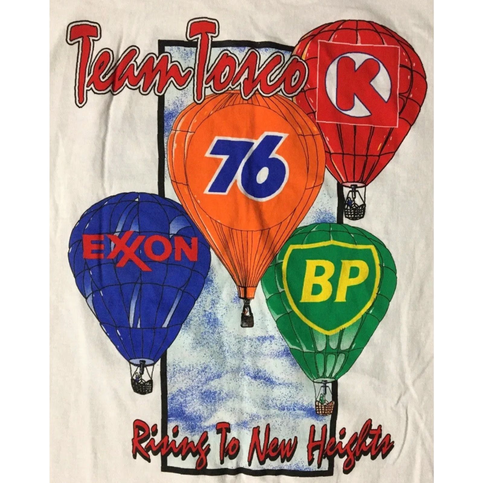 GAS Vtg 90s Tosco Gas Station Promo Shirt XL USA Oil Grunge Trucker Biker Racing 80s Size US XL / EU 56 / 4 - 3 Thumbnail