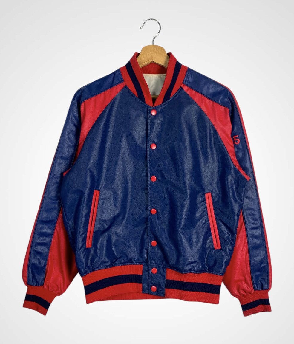 Descente × Vintage A12 🇯🇵 Rare - Vintage The Best by Descente Varsity Jacket Size US L / EU 52-54 / 3 - 1 Thumbnail