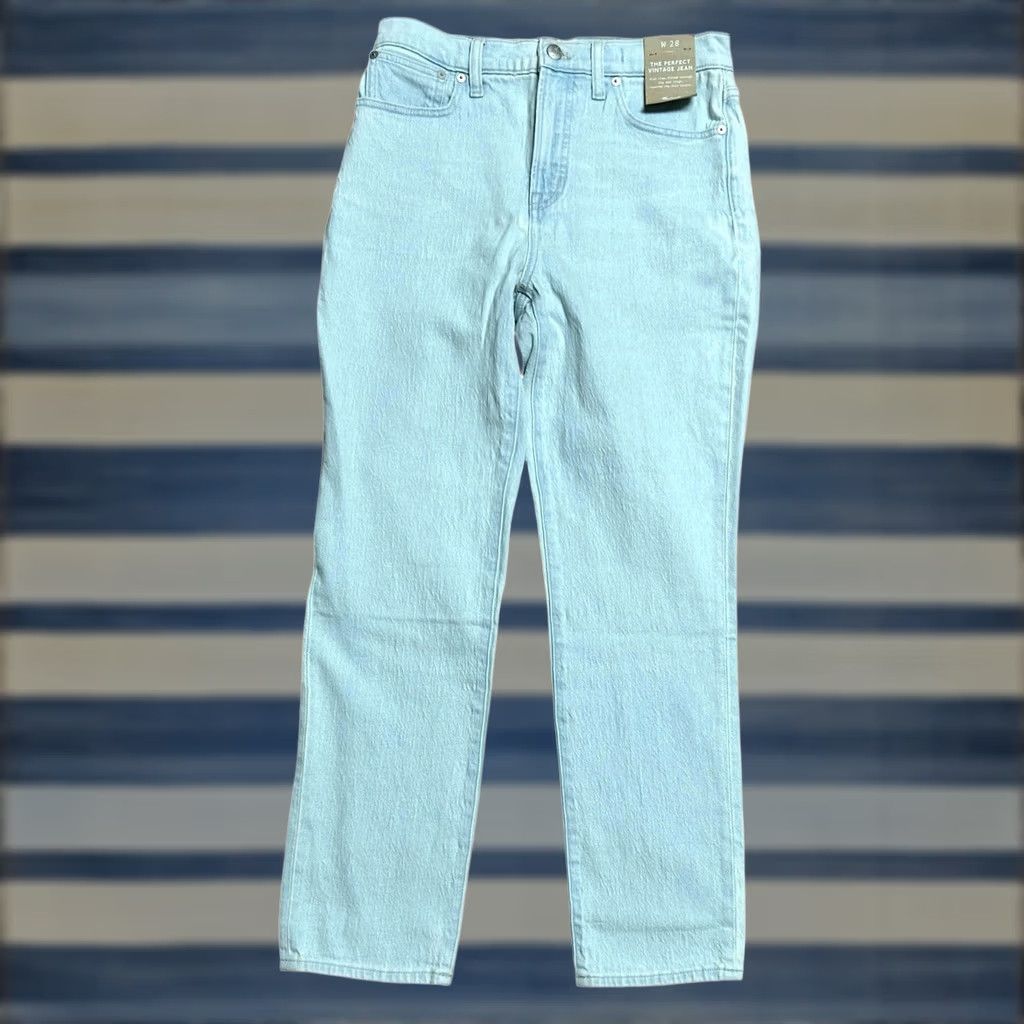 Madewell Madewell Jeans Women 28 Blue Denim The Perfect Vintage Jean Tapered Leg NWT New Jeans Size 28" / US 6 / IT 42 - 1 Thumbnail