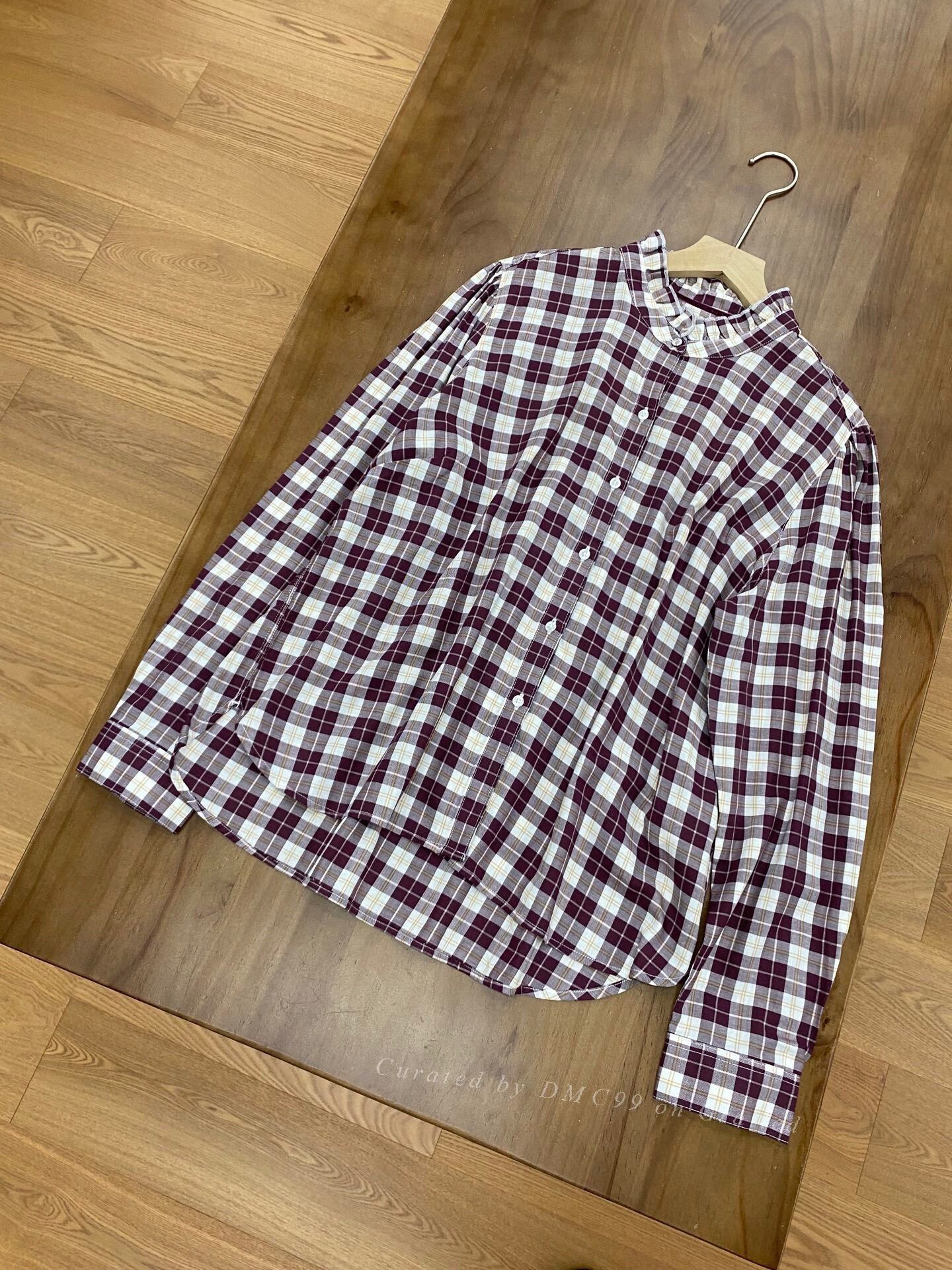 Barbour Barbour Burgundy Plaid Shirt Size US XS / EU 42 / 0 - 1 Thumbnail
