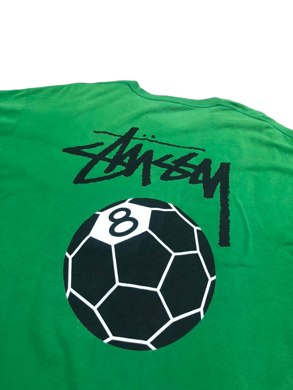 Stussy Vintage Y2K Stussy 8Ball Green T-shirt Sunfaded Size US XL / EU 56 / 4 - 3 Thumbnail