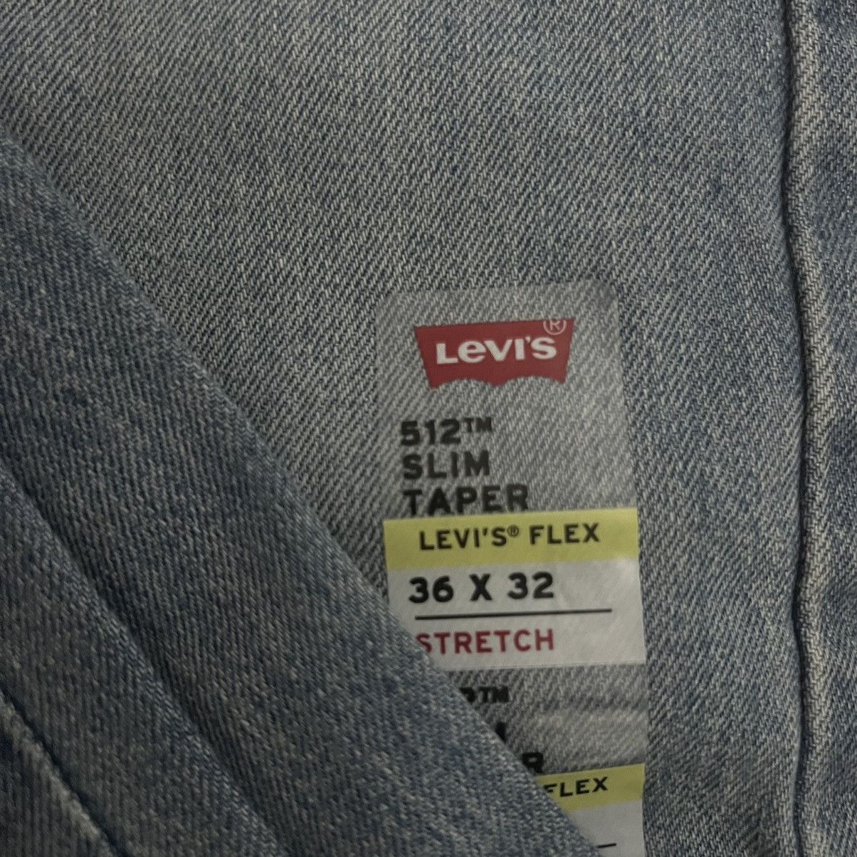 Levi's Brand New Levi’s 512 Slim Taper Fit Light Blue Size: 36X32 Size US 36 / EU 52 - 2 Thumbnail